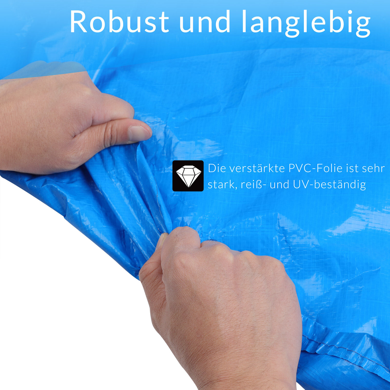 Abdeckung Trampolin Blau Ø366cm
