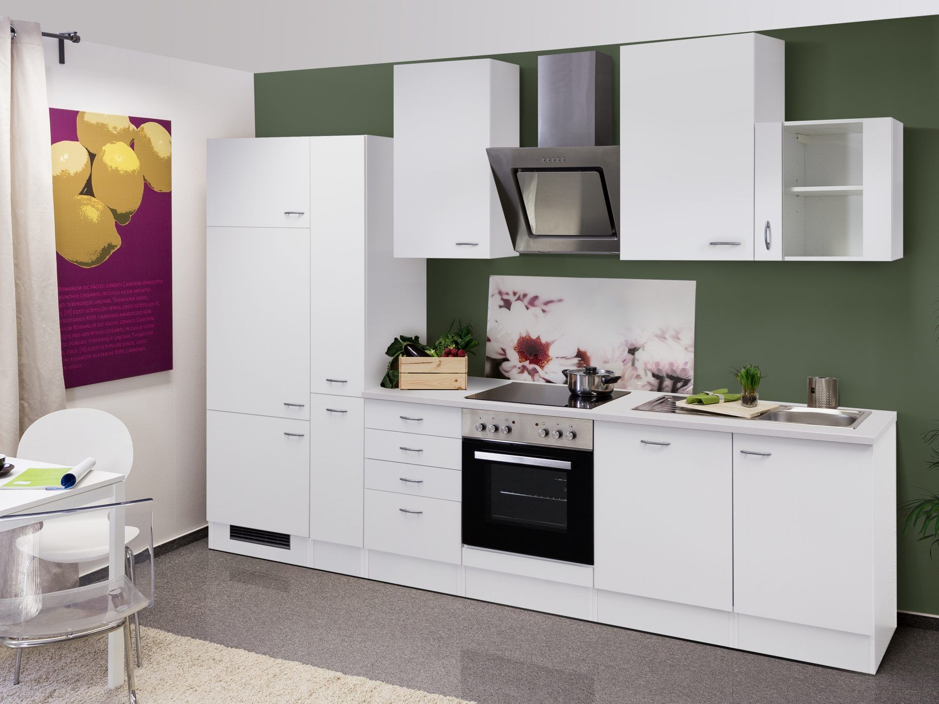 Küchenzeile WITO 310 cm mit E-Geräten