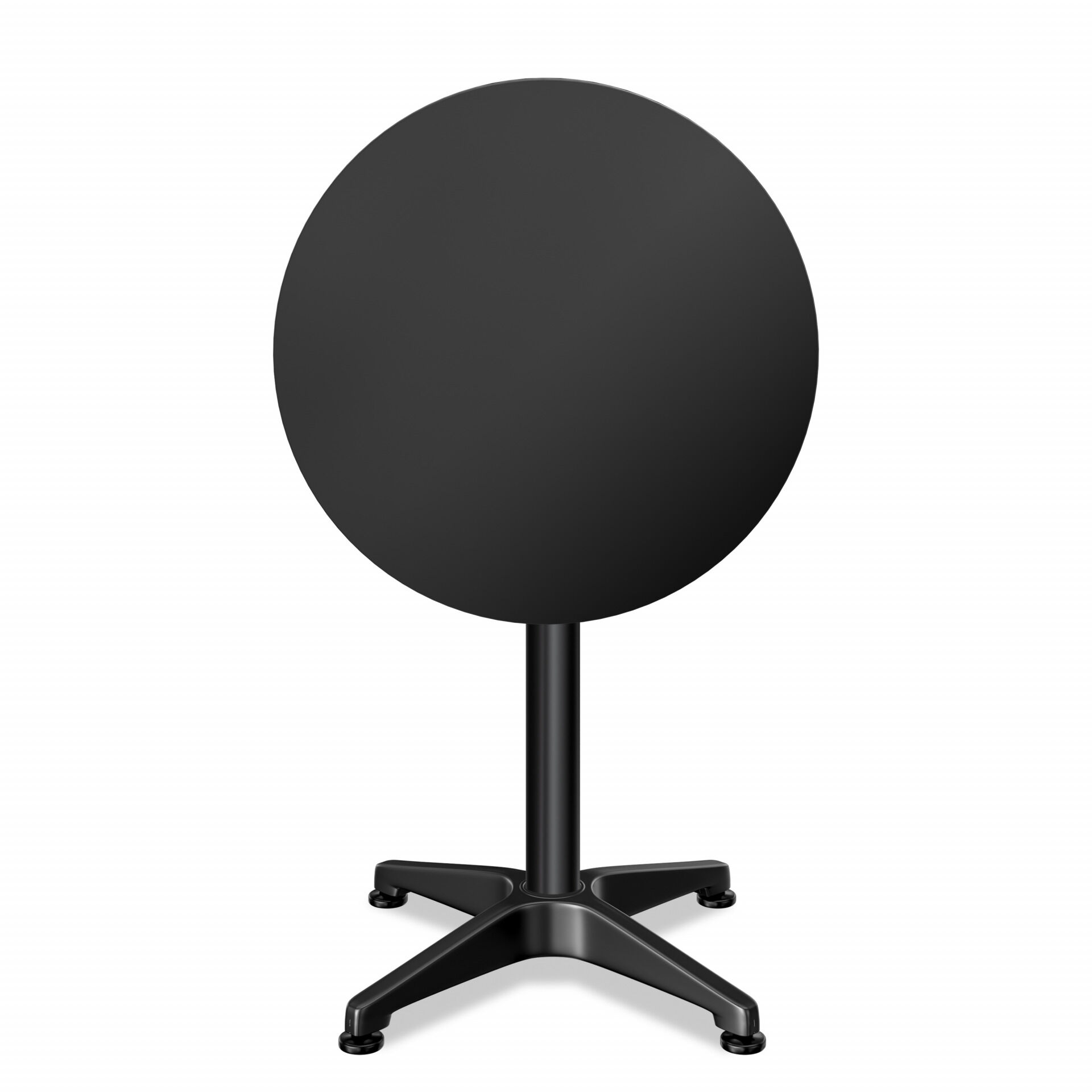 Stehtisch Ø60cm höhenverstellbar 70/115cm klappbar Alu Schwarz