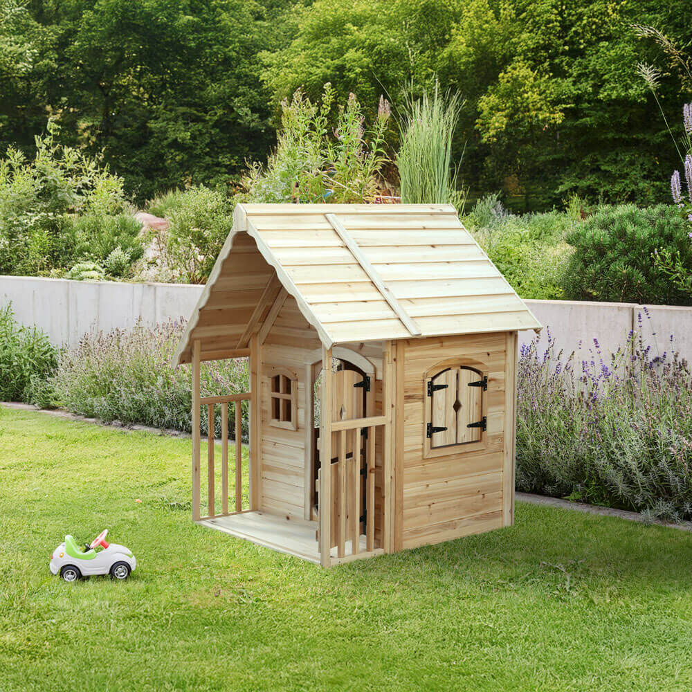 Spielhaus aus Holz KIMI - Natur
