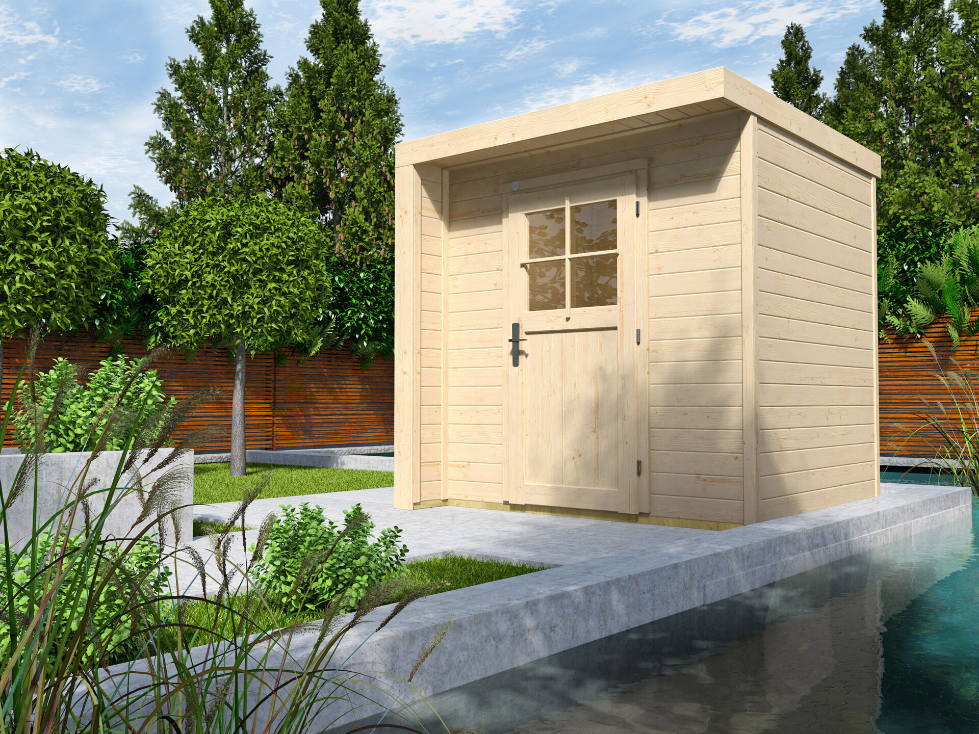 weka Design-Gartenhaus 262 - 2,1x2,2m