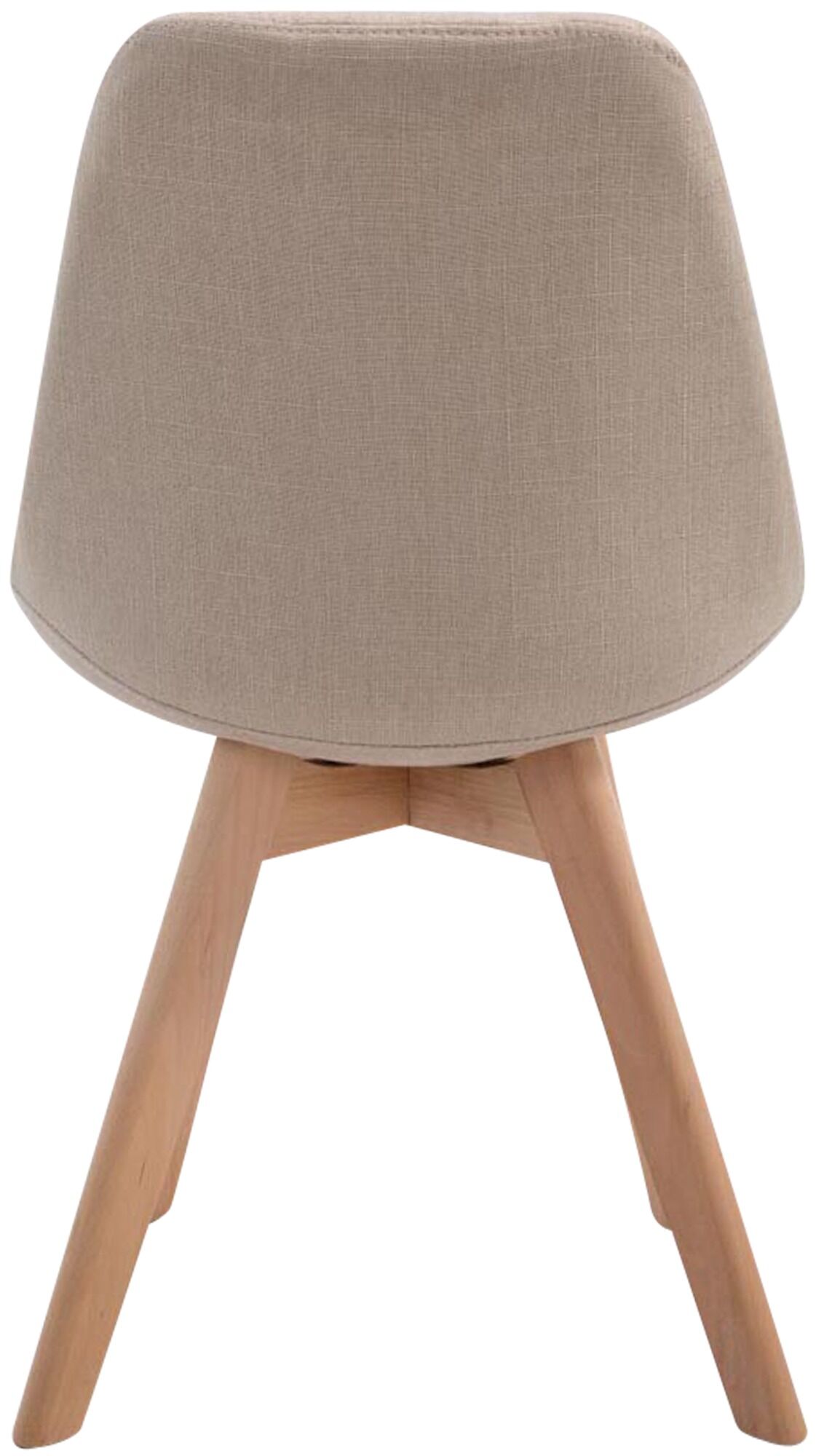 Besucherstuhl Borneo V2 Natura Stoff, creme