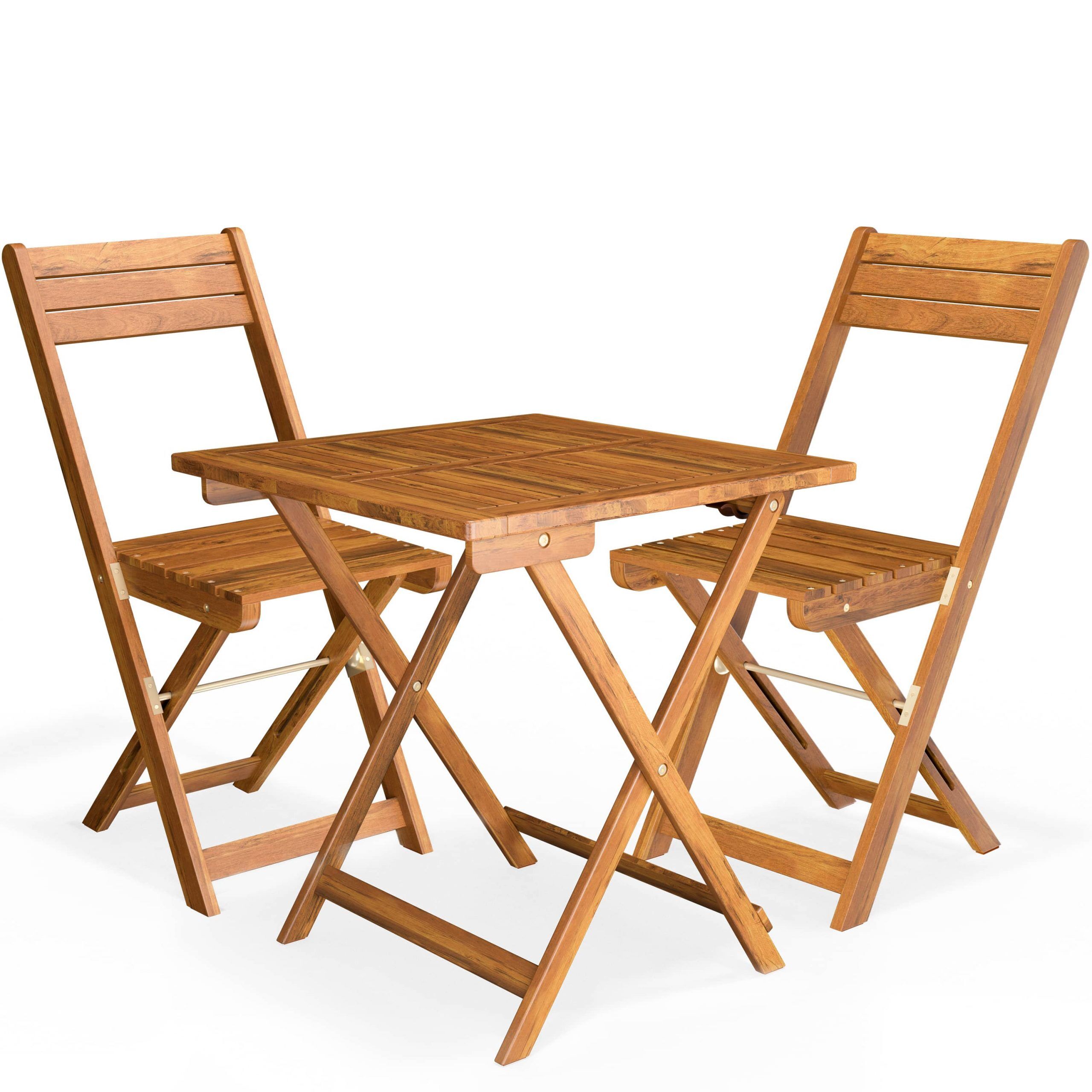 Garten-Sitzgruppe 3-tlg Akazienholz klappbar