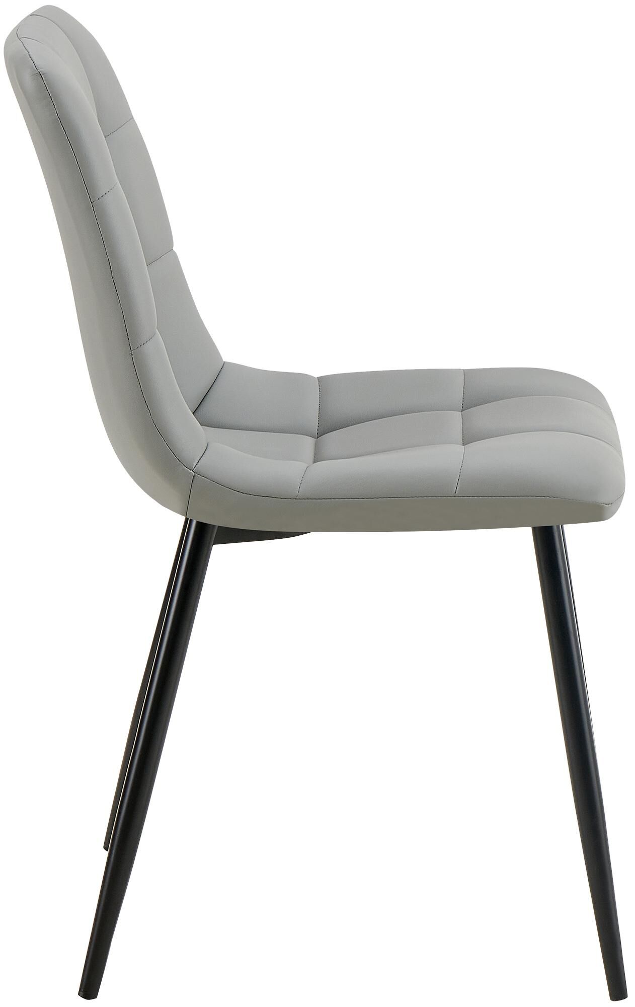 Esszimmerstuhl Antibes Kunstleder, hellgrau