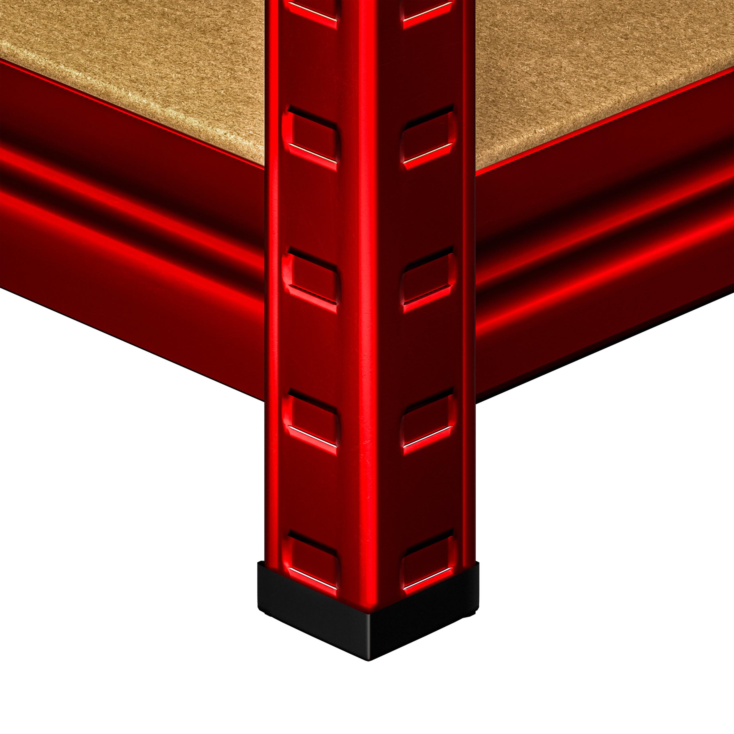 Schwerlasteckregal Rot 180x70x40cm verzinkt 875kg