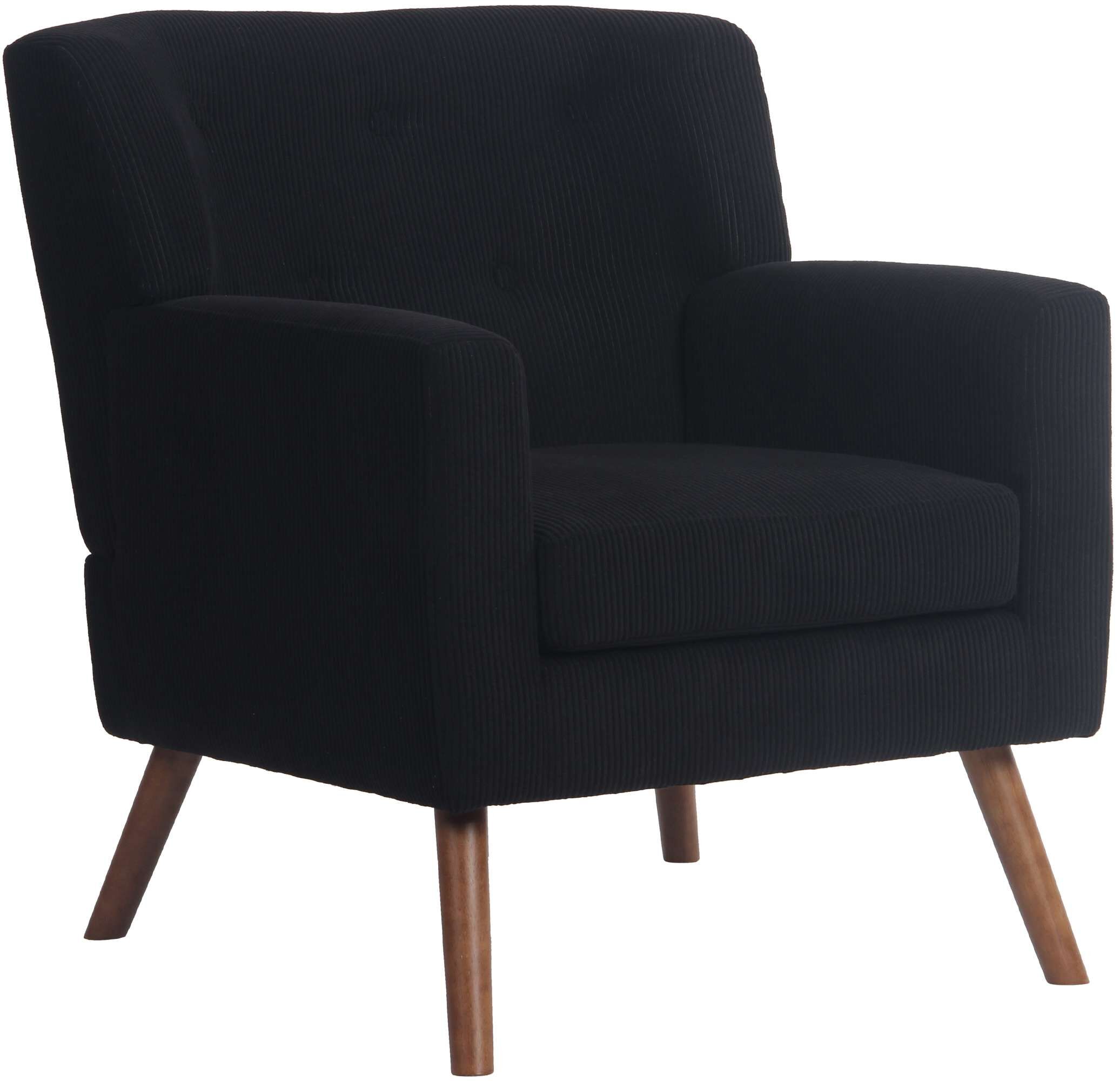 Sessel Kioni Cord, schwarz