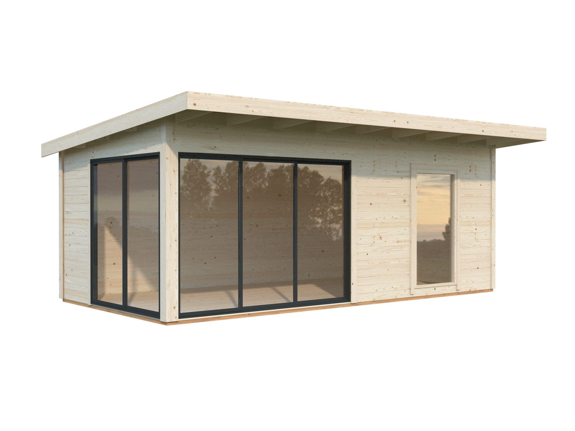 Palmako Pultdach Gartenhaus Andrea 17,1 m² Slide Plus