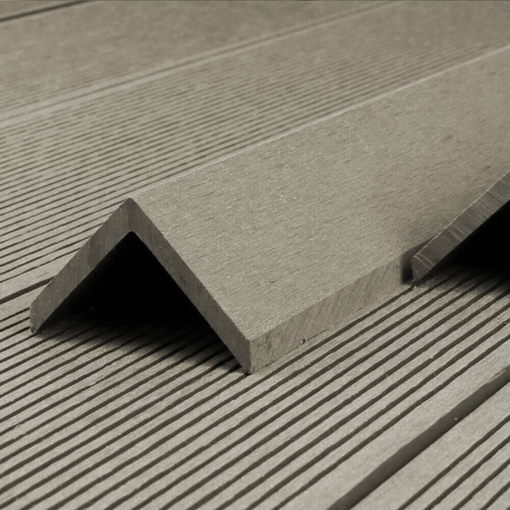 WPC Abschlussleiste FINEA - 110 x 4,5 cm 10er Set - Antik