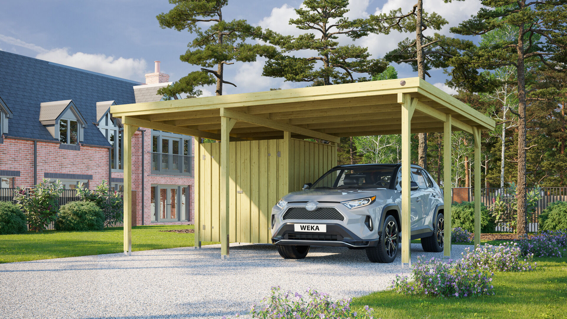 weka Carport 607 Gr.1, inkl. Geräteraum