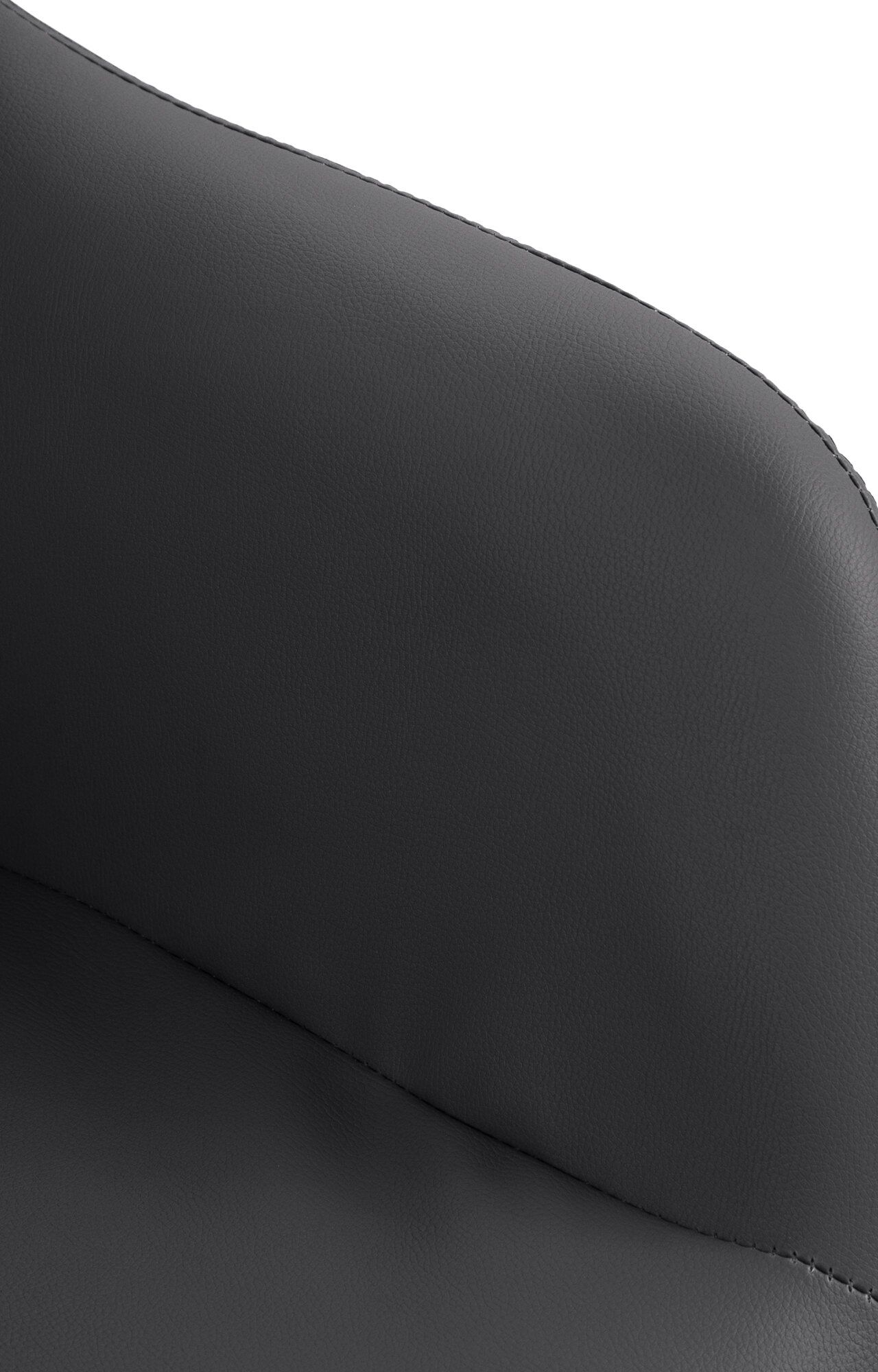 Barhocker Natoma Kunstleder chrom, schwarz