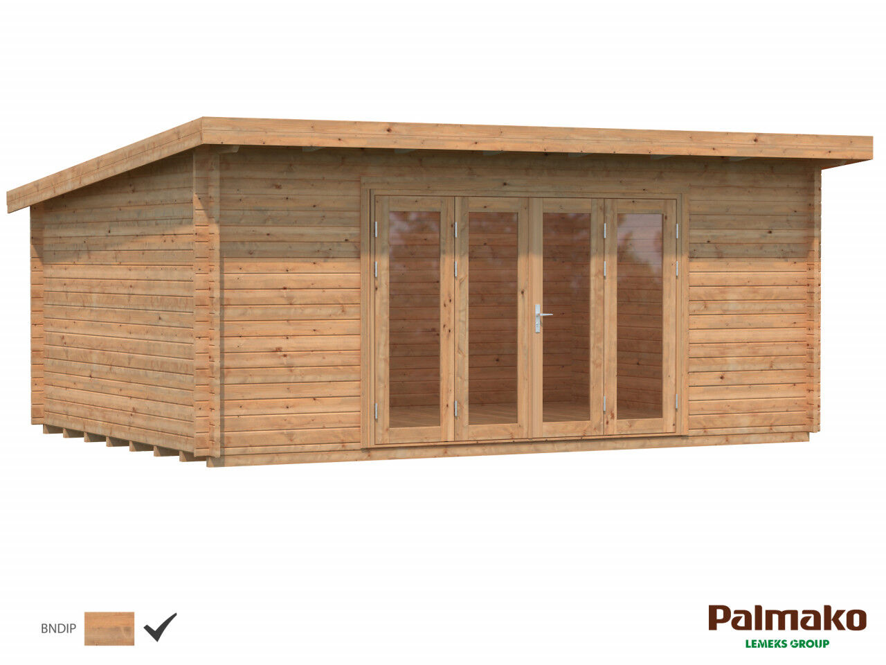 Pultdach Palmako Gartenhaus Lea 19,4 m²