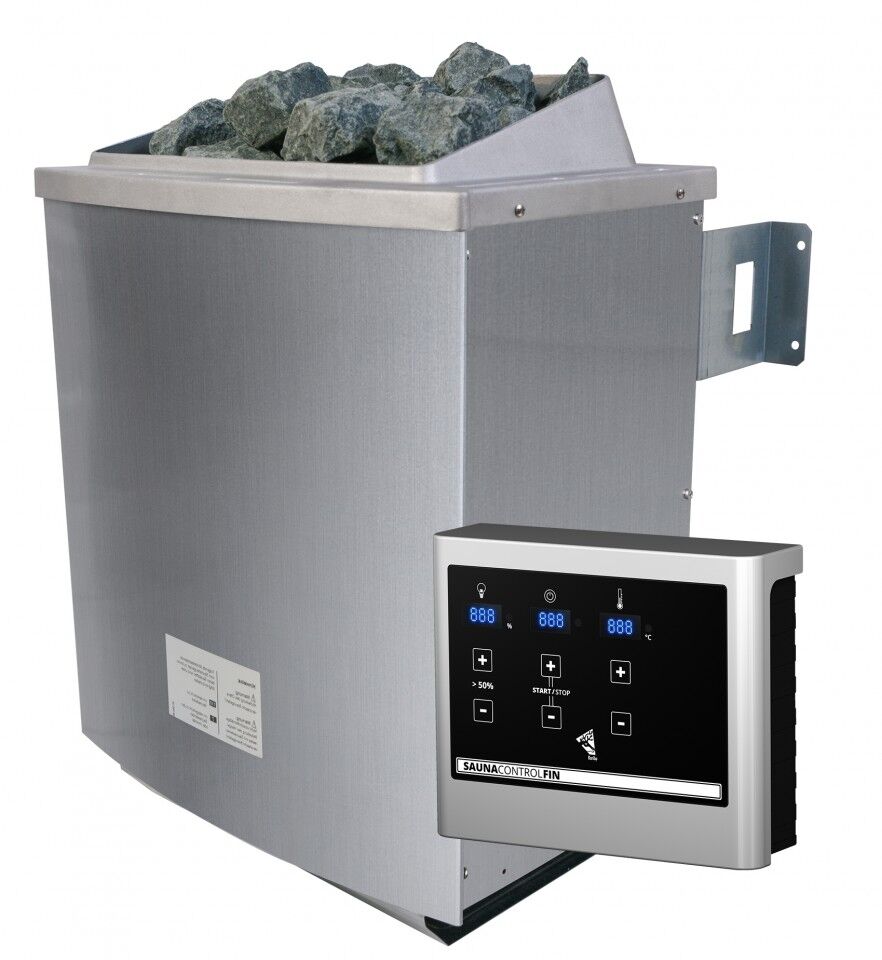 Saunaofen 9 kW mit Steuerung Easy und Steinen