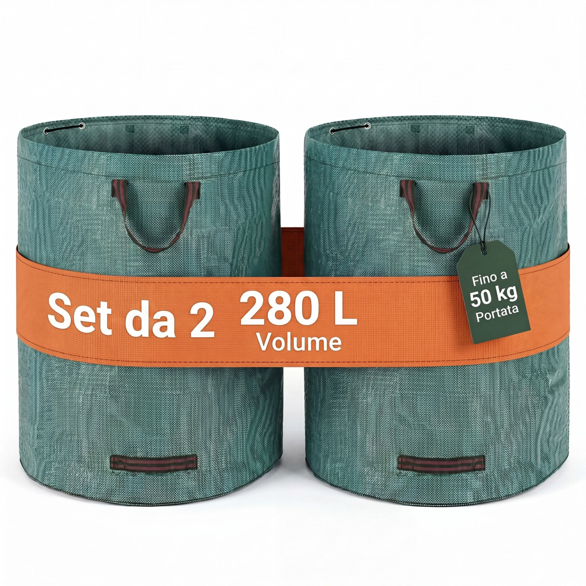 Gartentasche 2er-Set 280L max 50kg