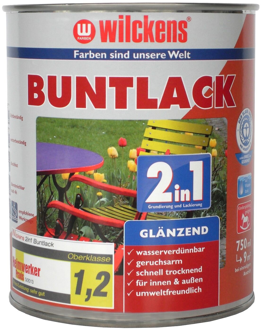 Wilckens Buntlack 2in1 glänzend 0.75l