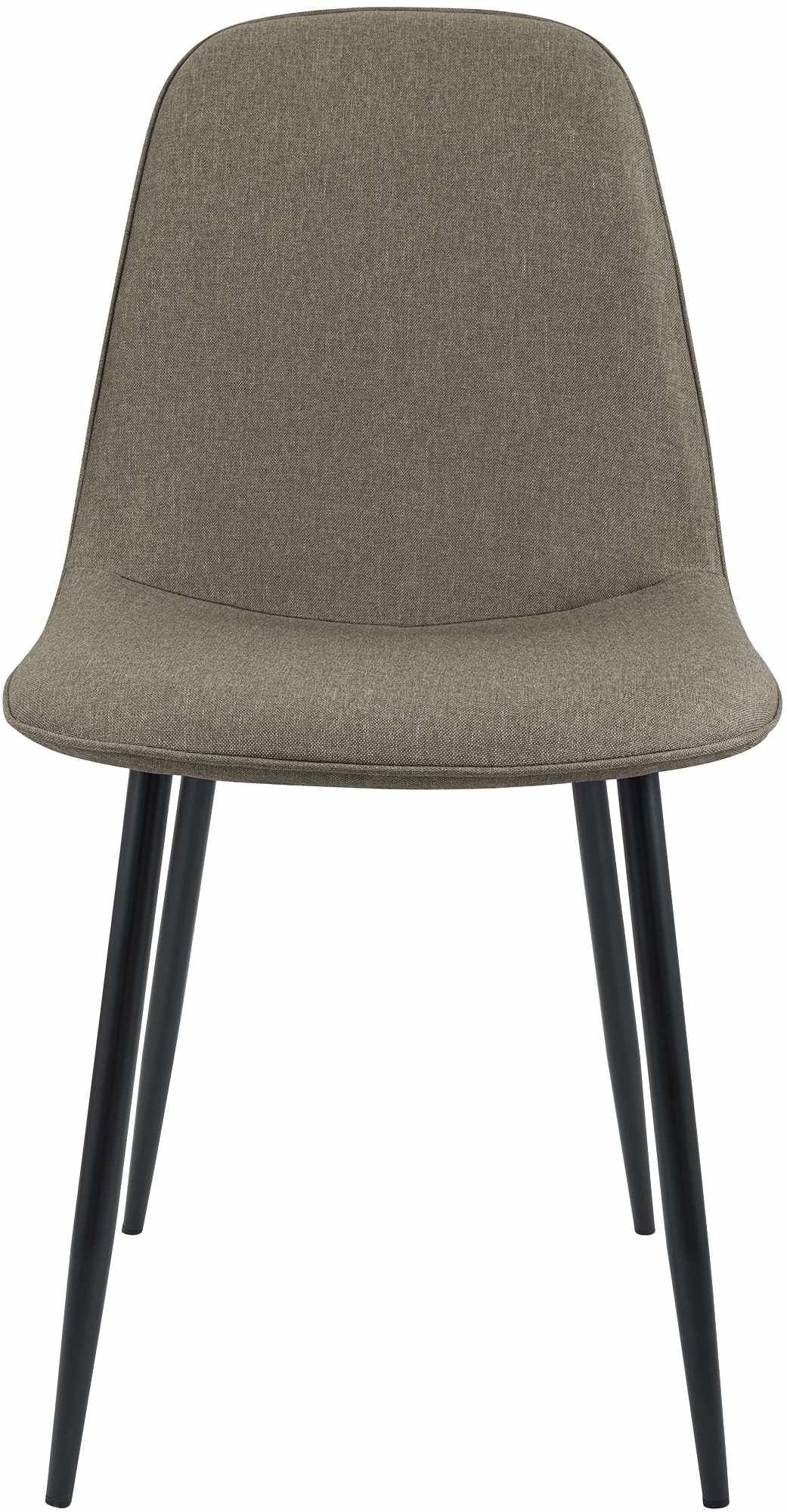 4er Set Esszimmerstuhl Maryam Stoff, taupe