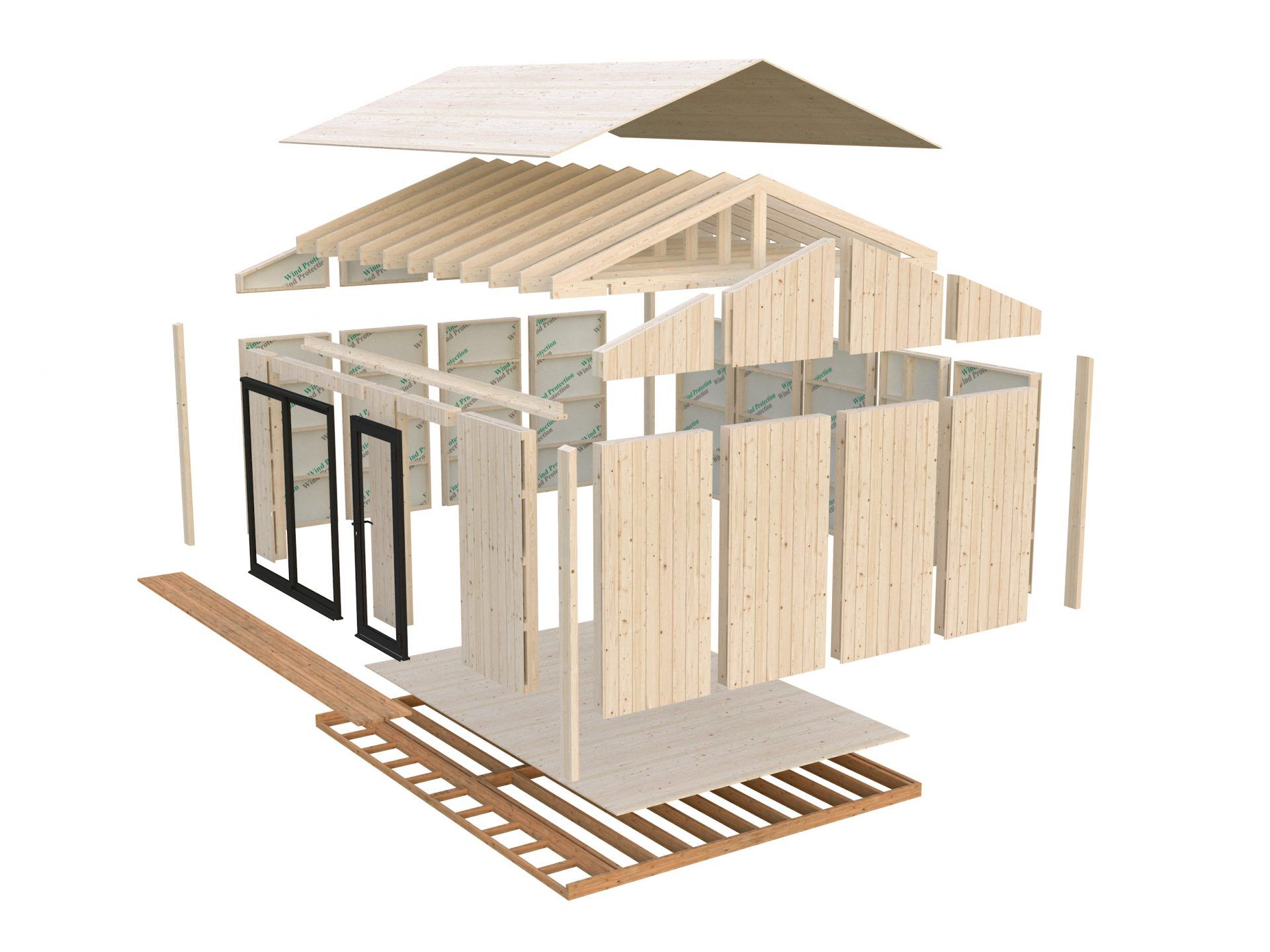 Palmako Tinyhaus Gartenhaus Rebekka 19,4 m²