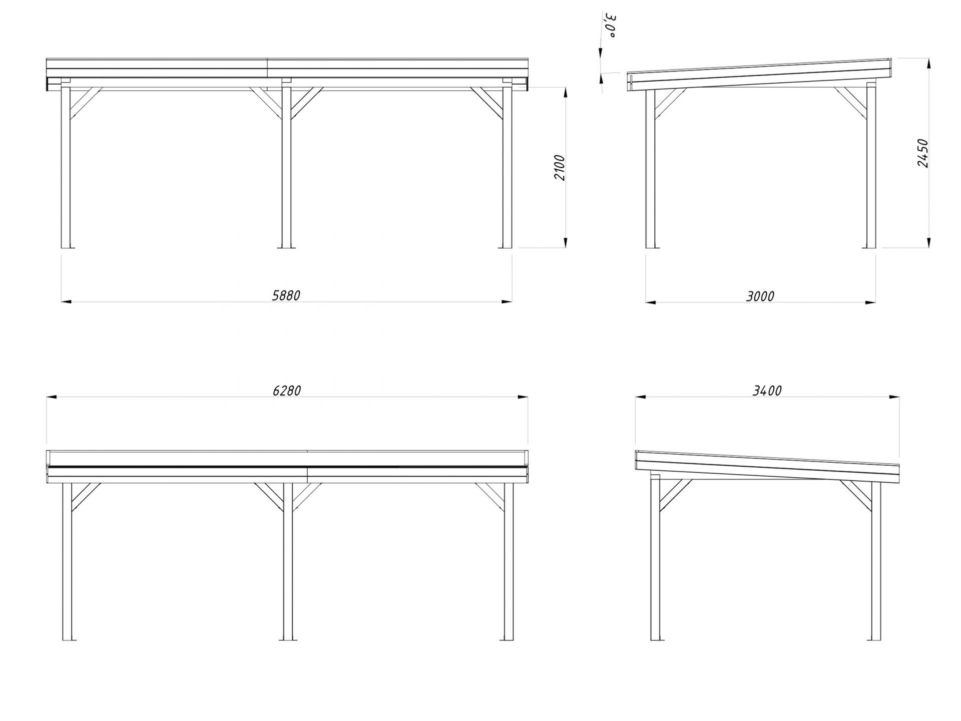 Palmako Pavillon Lenna 16,6 m2