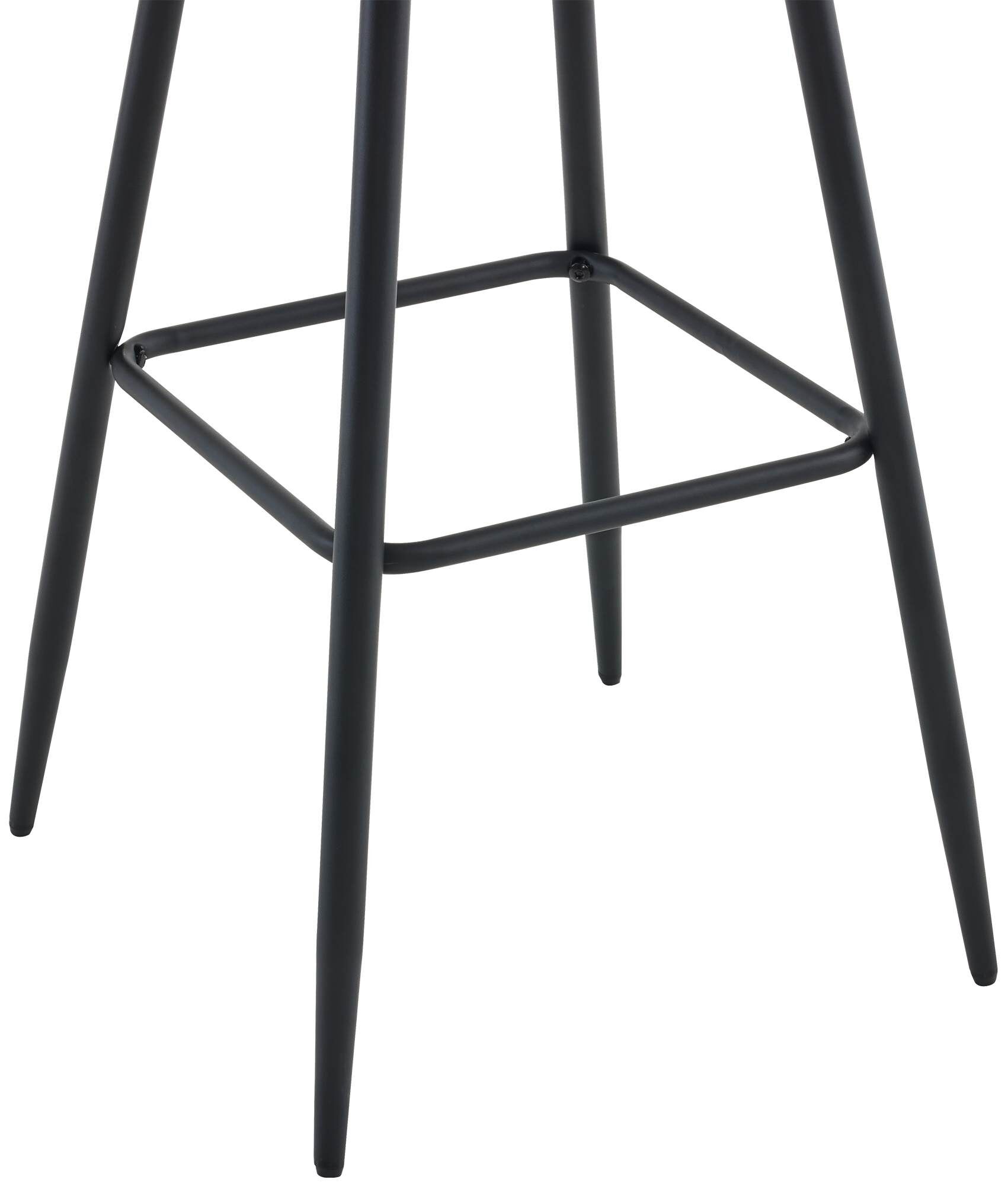 Barhocker Dartford Stoff, dunkelgrau