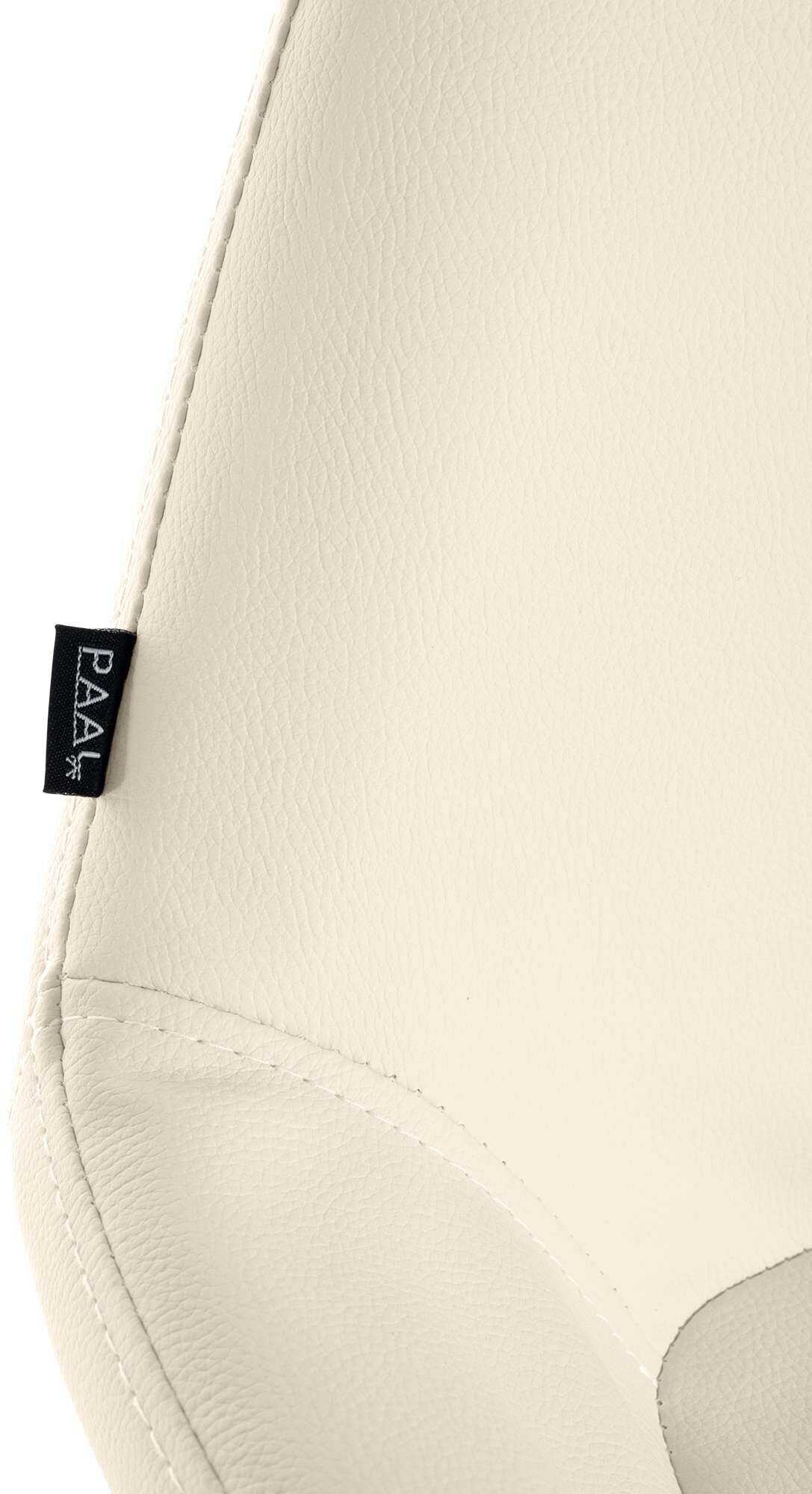 2er Set Barhocker Braga Gold Kunstleder, creme