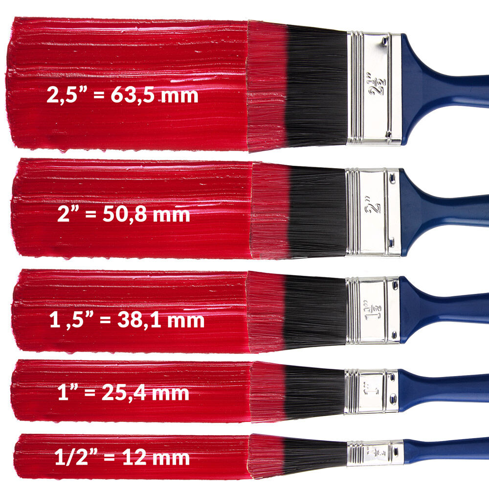 Pinselset 30-tlg - 5 verschiedene Größen