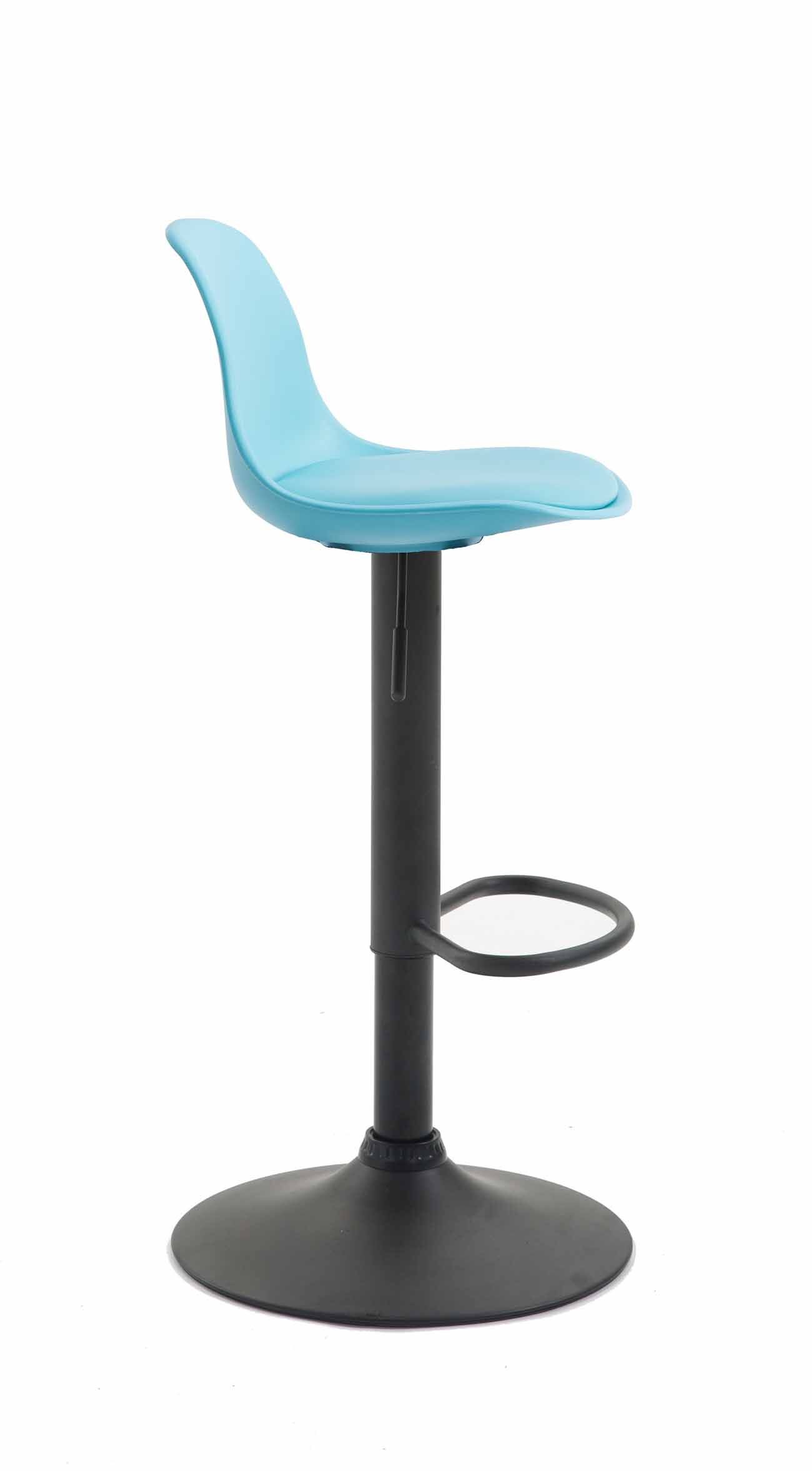 Barhocker Kiel Kunstleder schwarz, blau