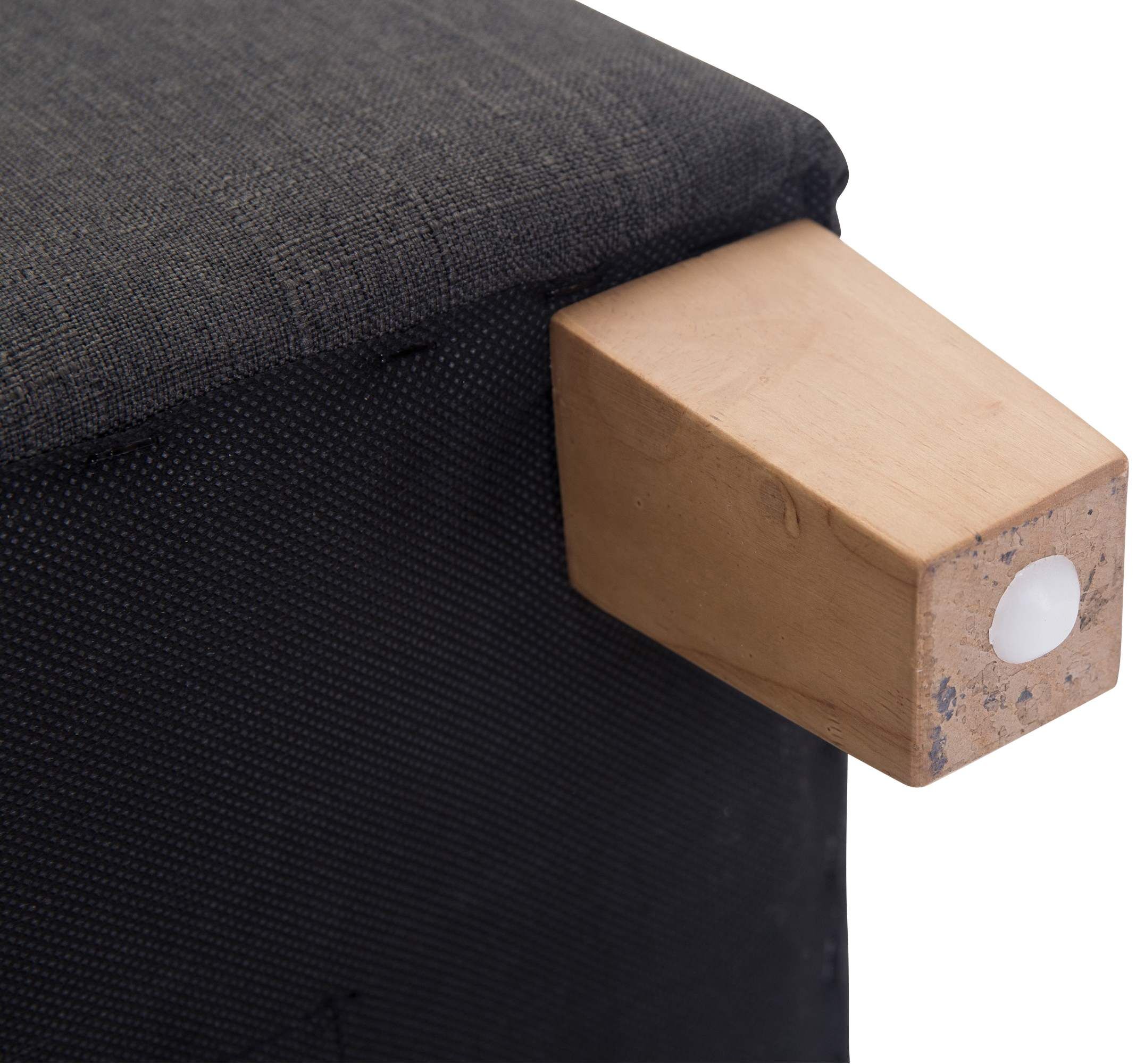 Sitzhocker Pharao, antik-hell, dunkelgrau