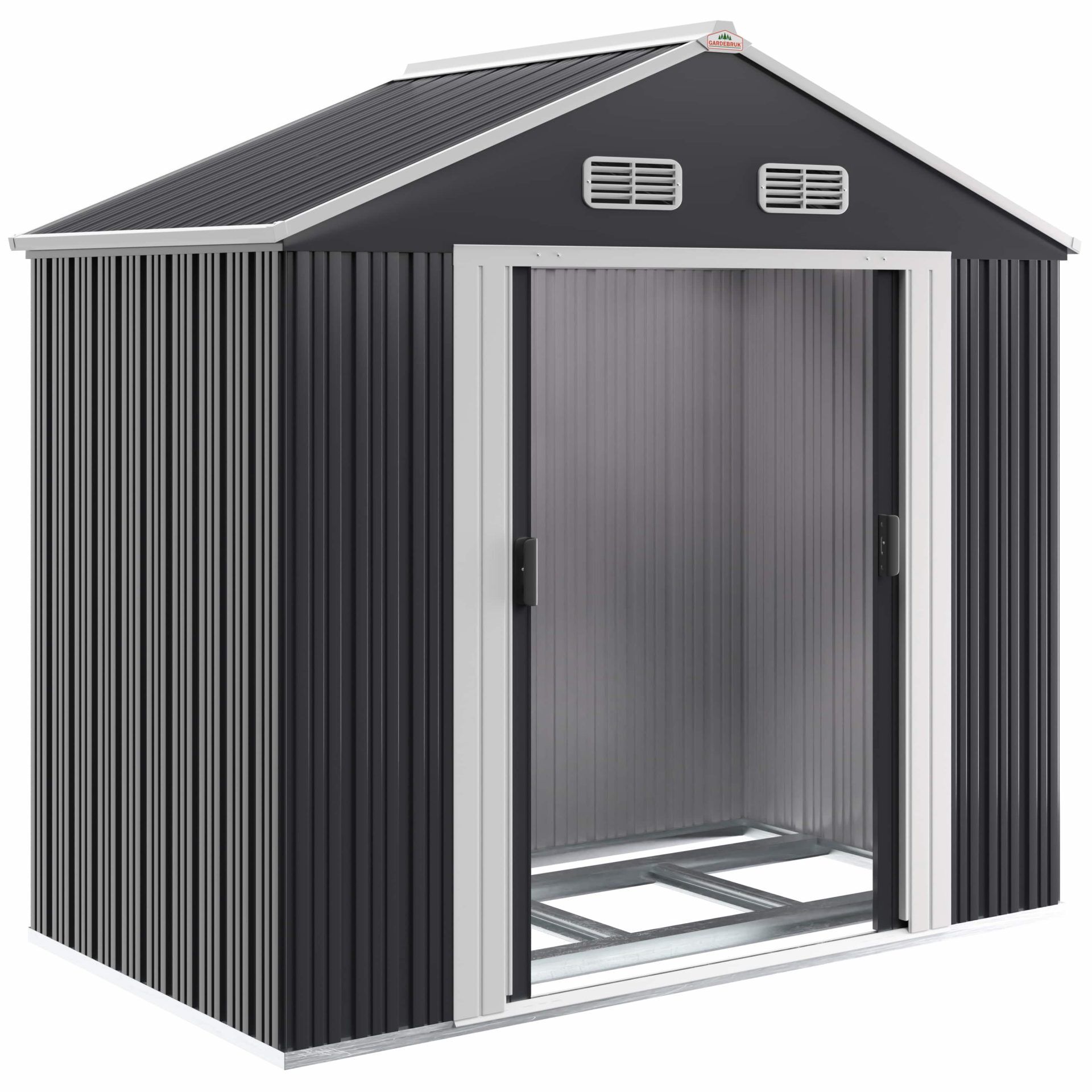 Geräteschuppen Anthrazit Metall 196x132x188cm