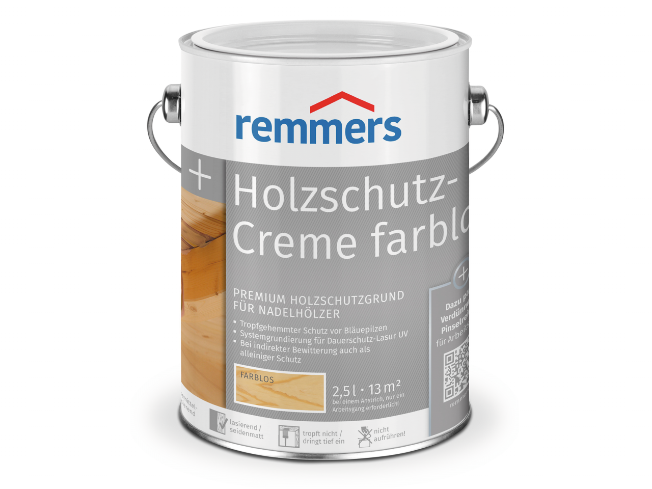 Remmers Holzschutz-Creme farblos 2.5 l