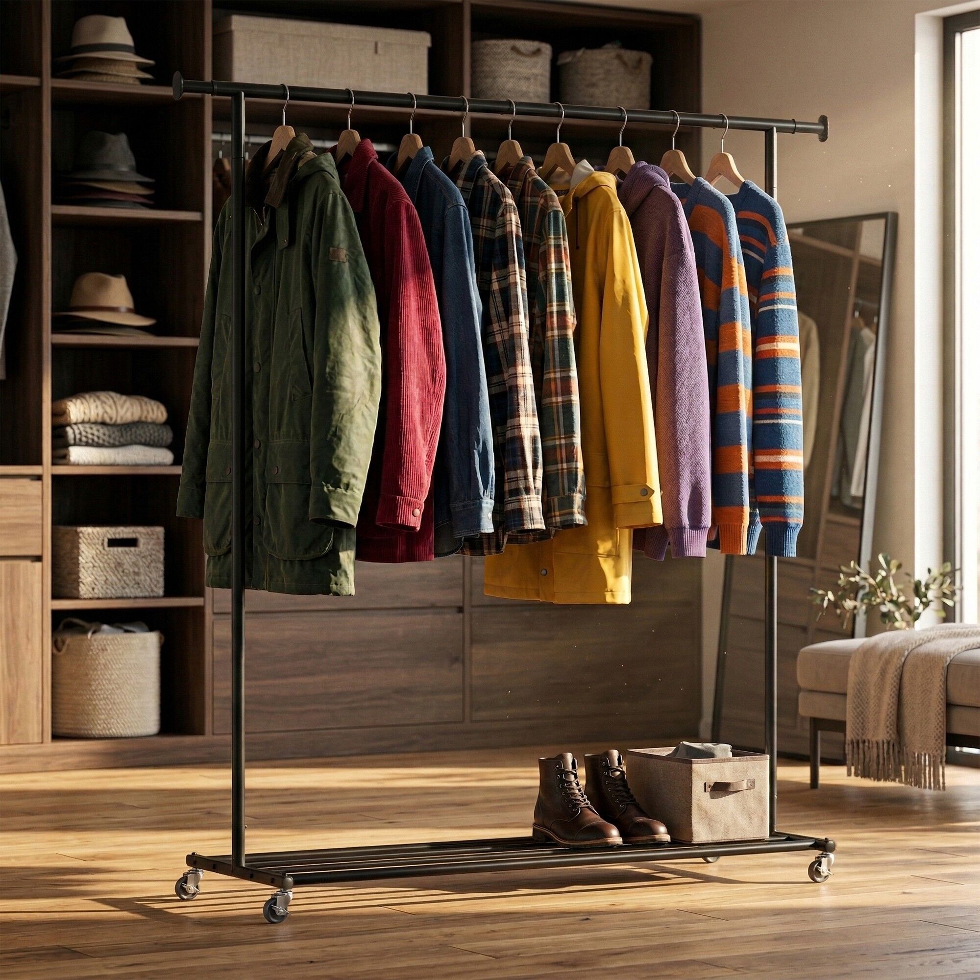 Kleiderständer Bernis XL, schwarz