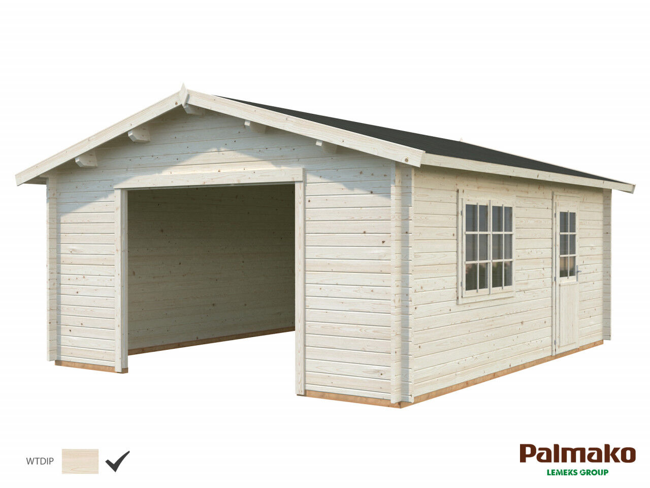 Palmako Holzgarage Roger 27,7 m²