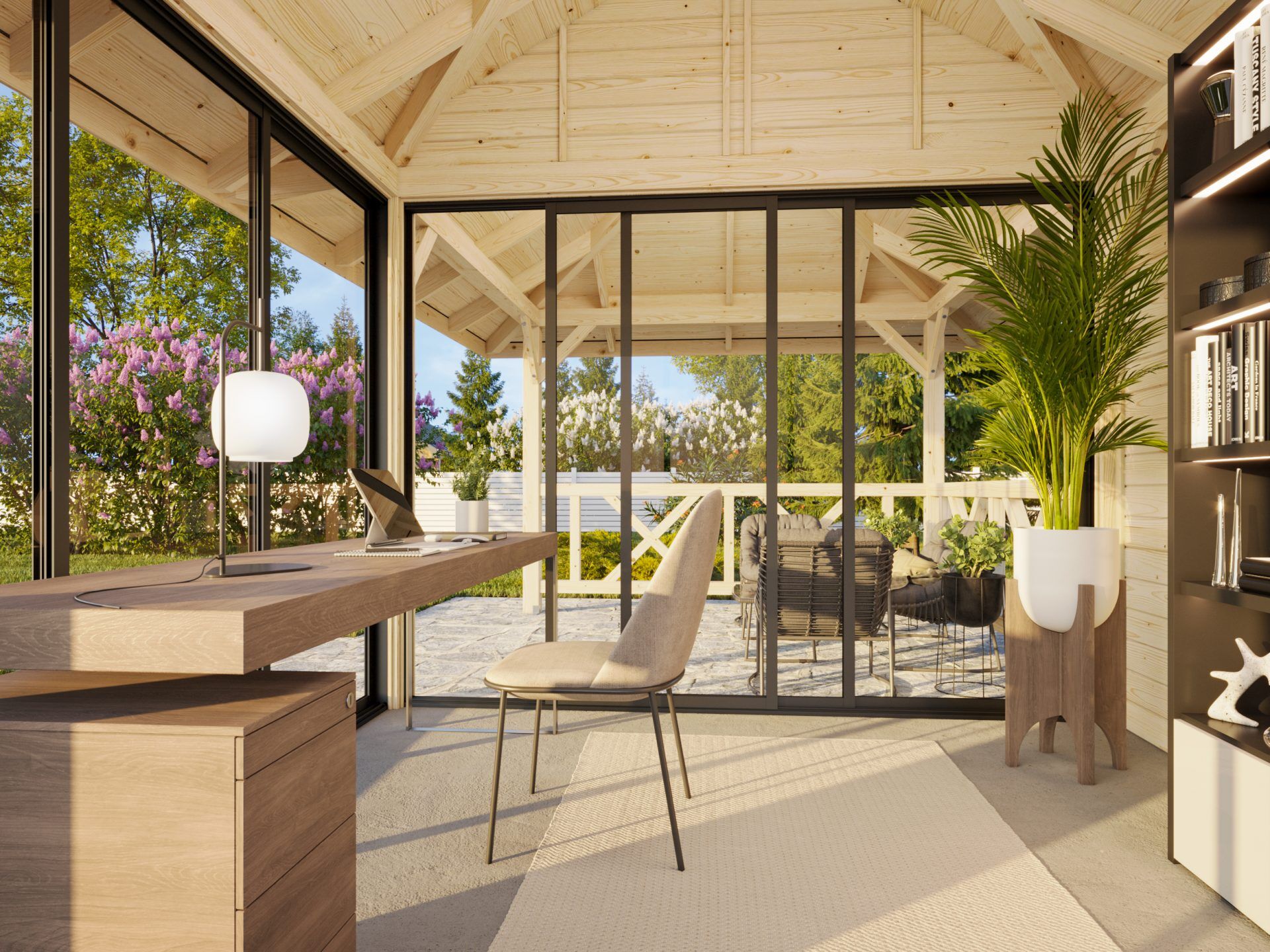 Palmako Pavillon Bianca 16,6 m2 Set 204 Slide