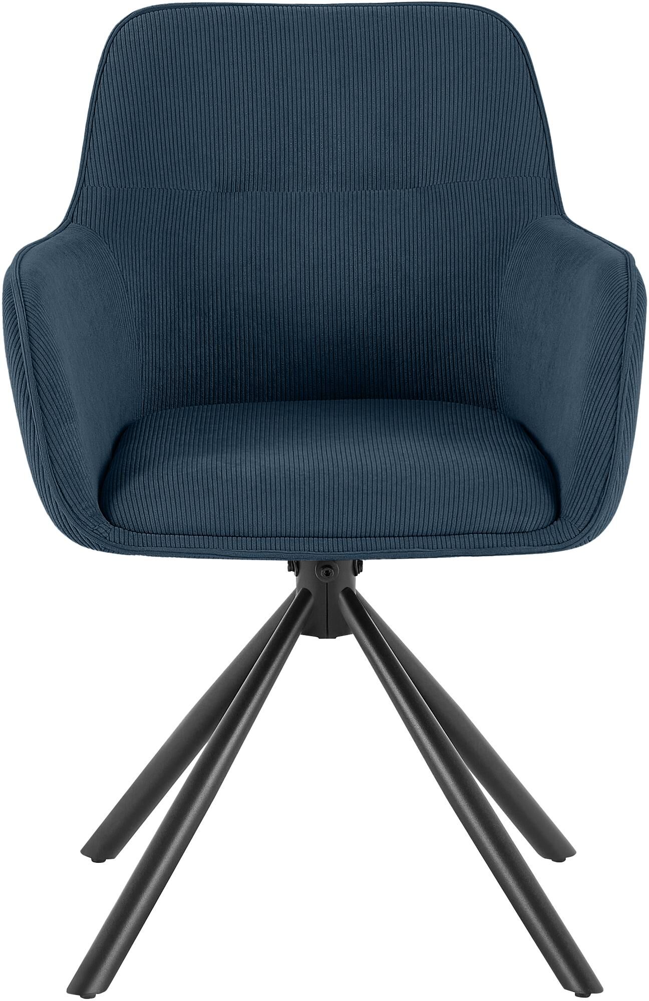 Stuhl Tipton Cord, blau