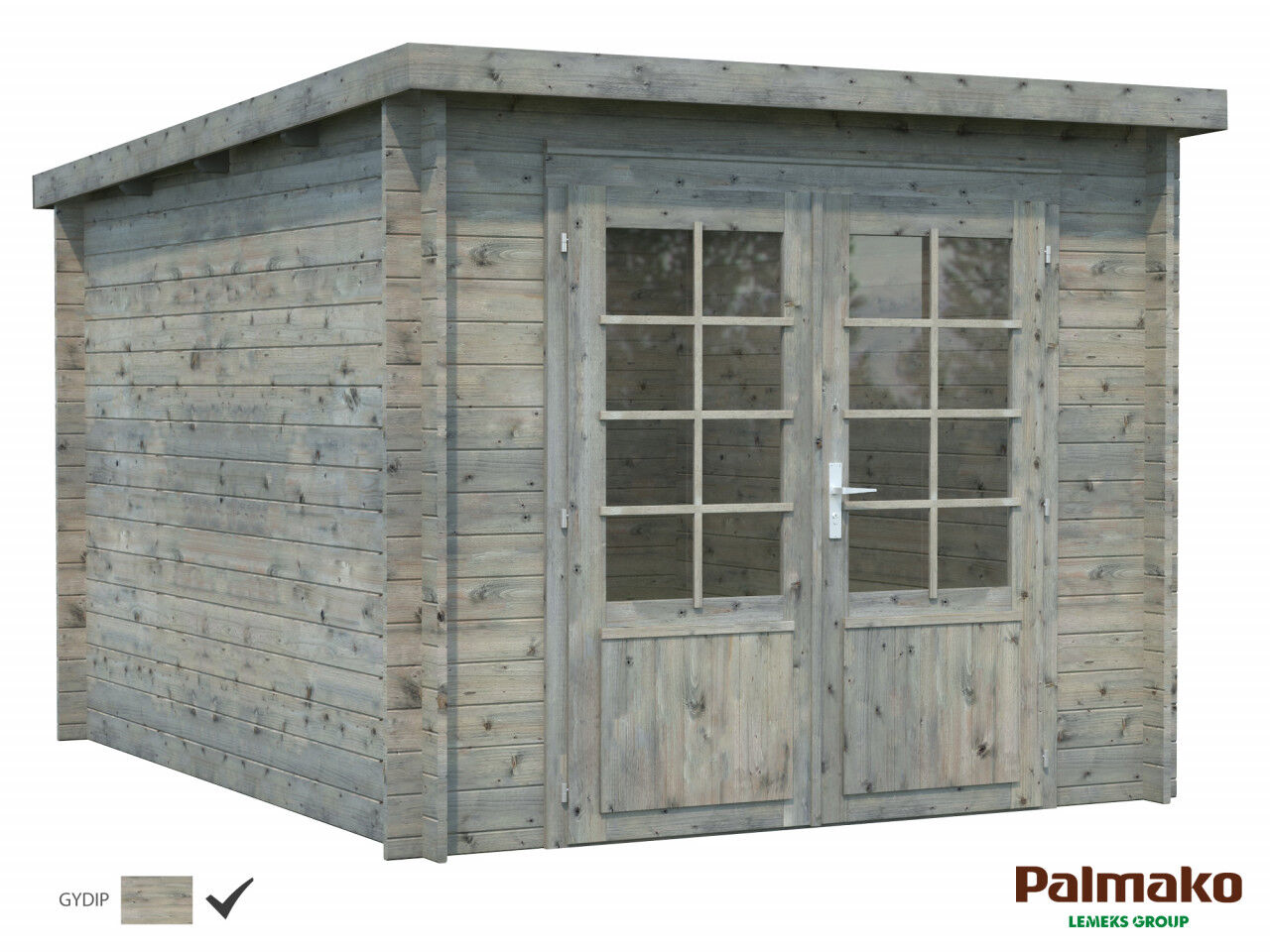 Flachdach Palmako Gartenhaus Ella 6,9 m²