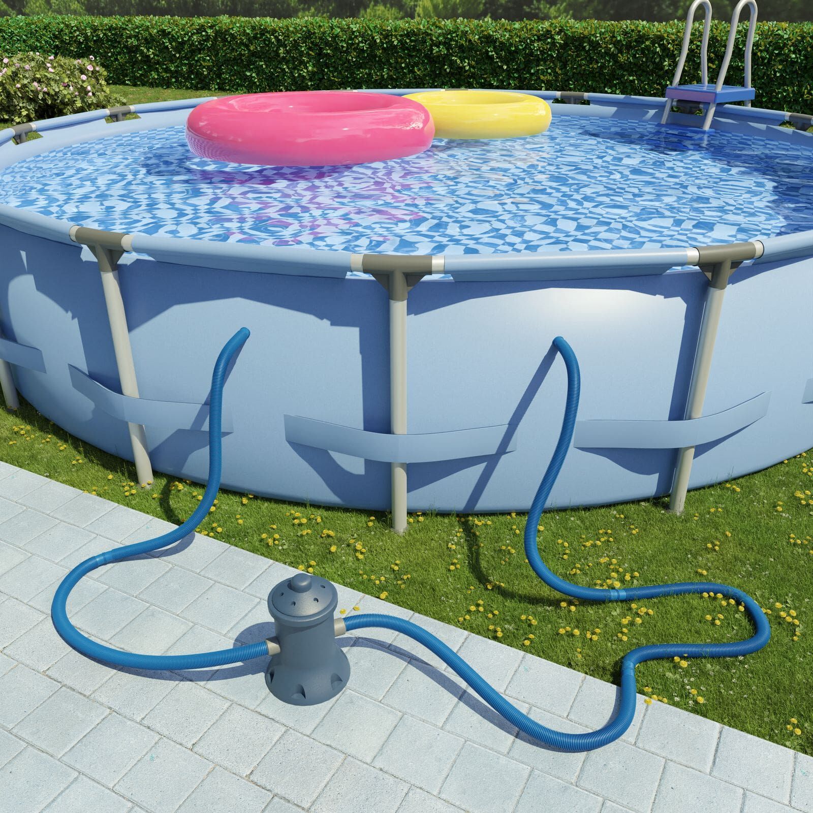 Poolschlauch Blau Ø38mm 6m