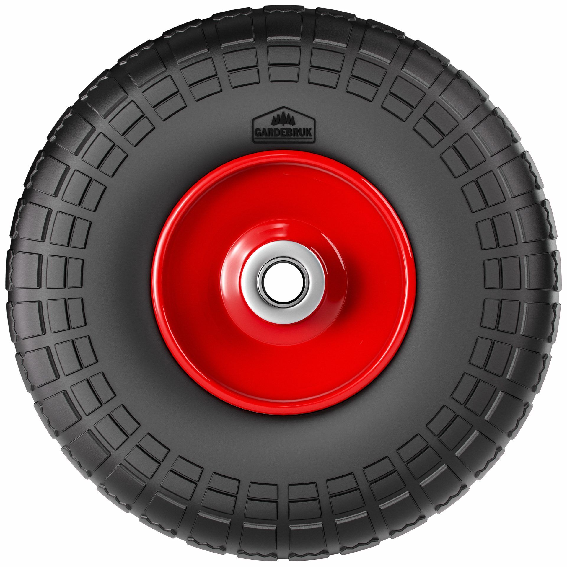 Sackkarrenrad 2er-Set Schwarz Vollgummi