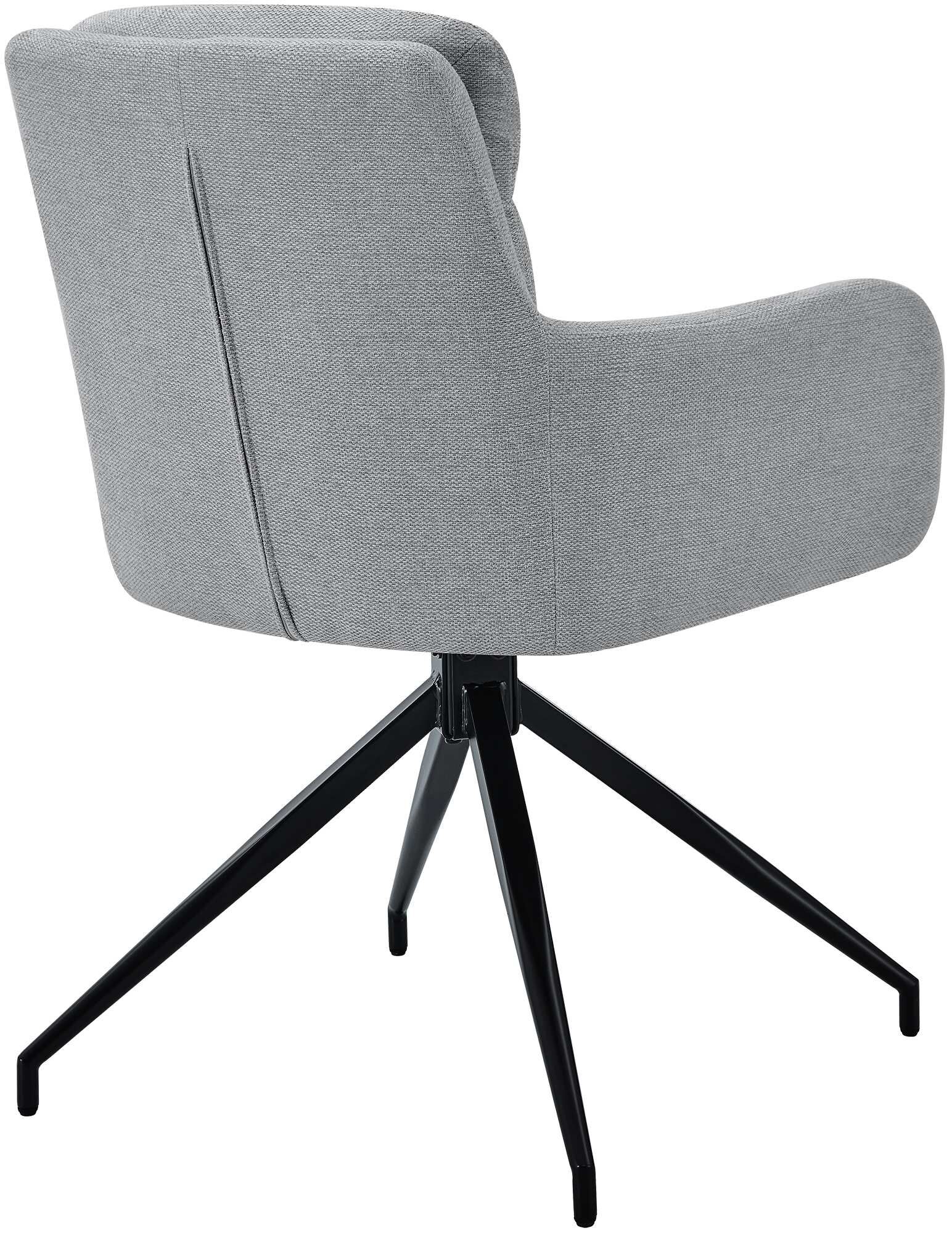 Esszimmerstuhl Somers Stoff, hellgrau