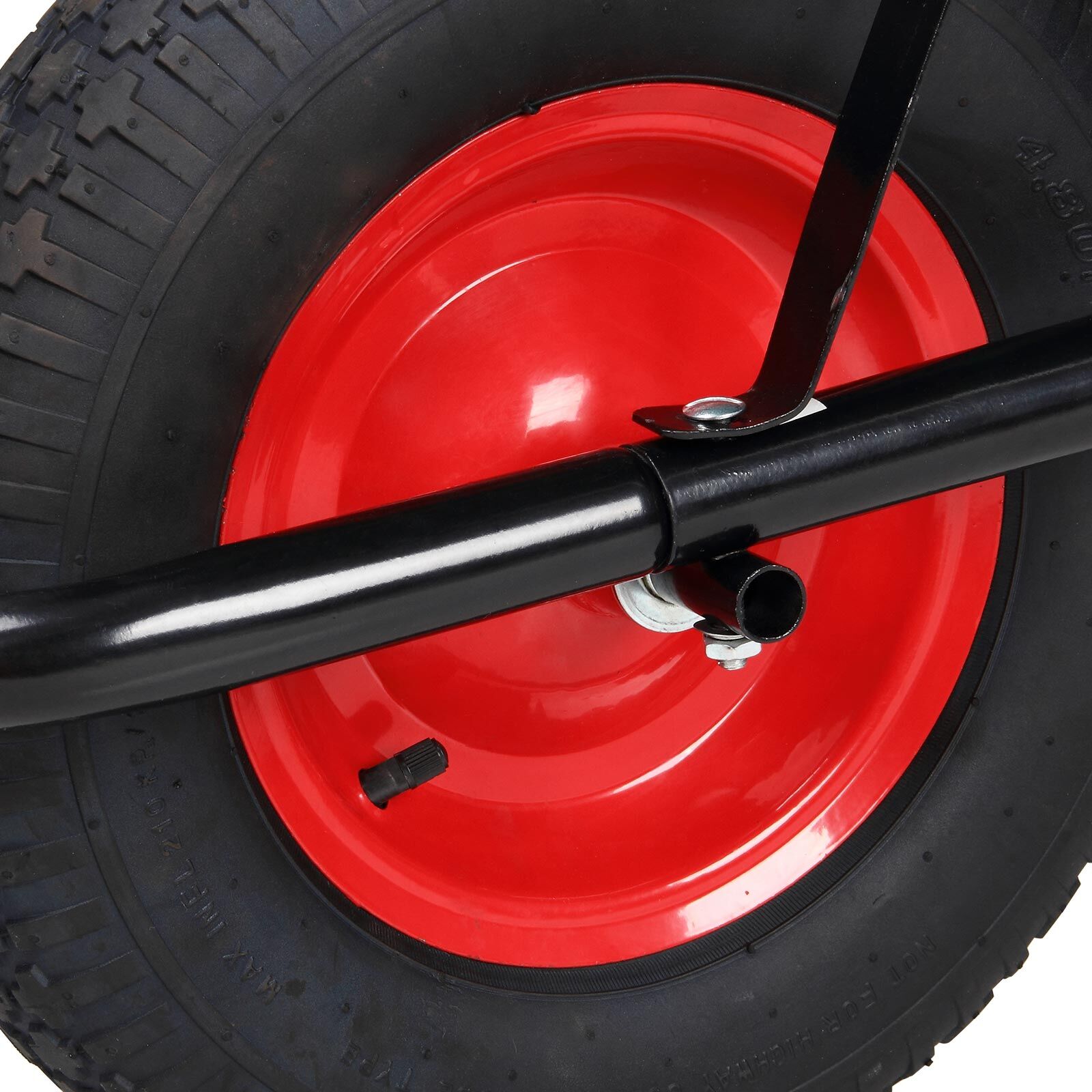 Schubkarre mit Kunststoffwanne 100L Luftbereifung Ø 40cm 250kg Tragkraft