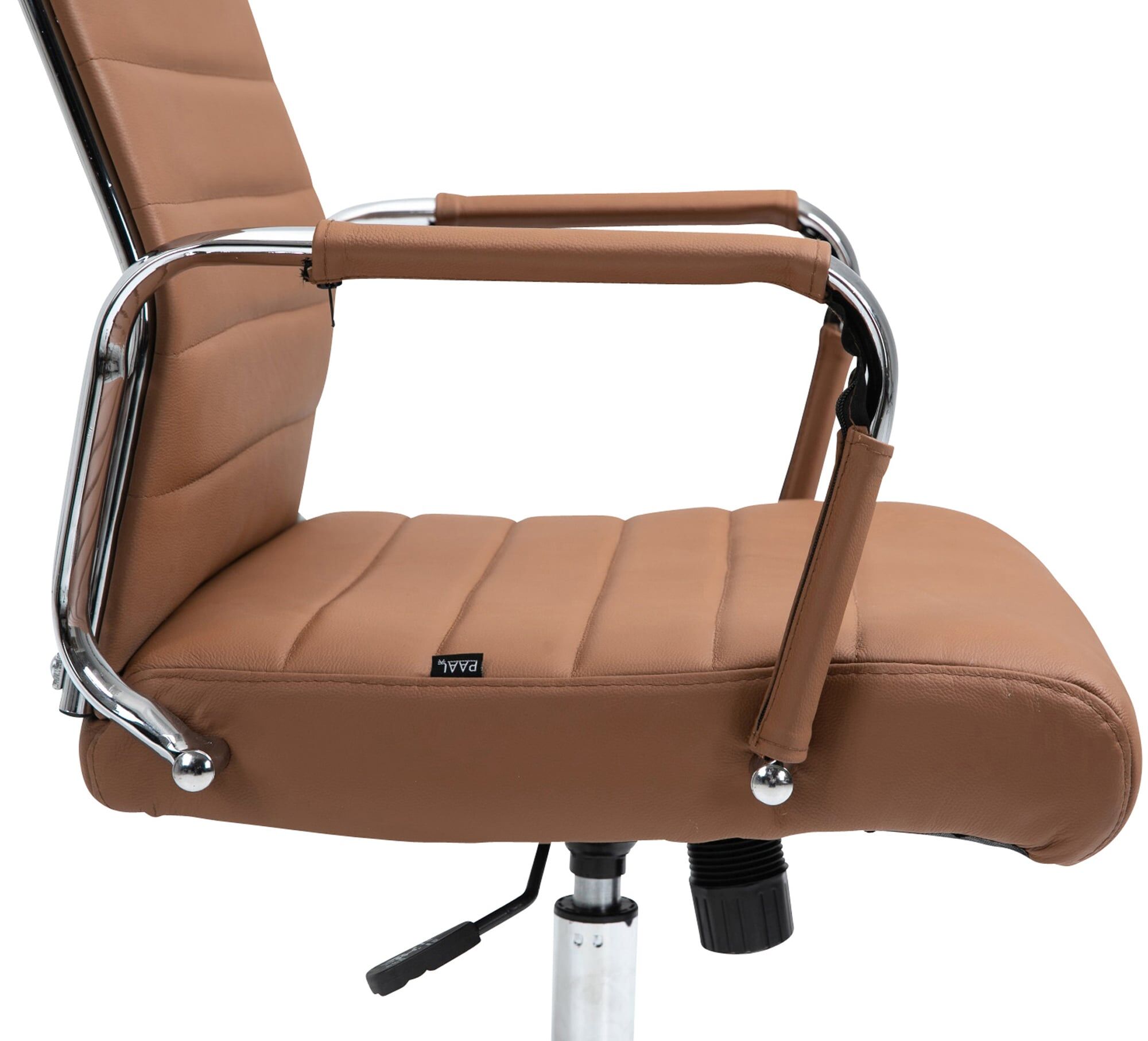 Bürostuhl Kolumbus Echtleder, hellbraun