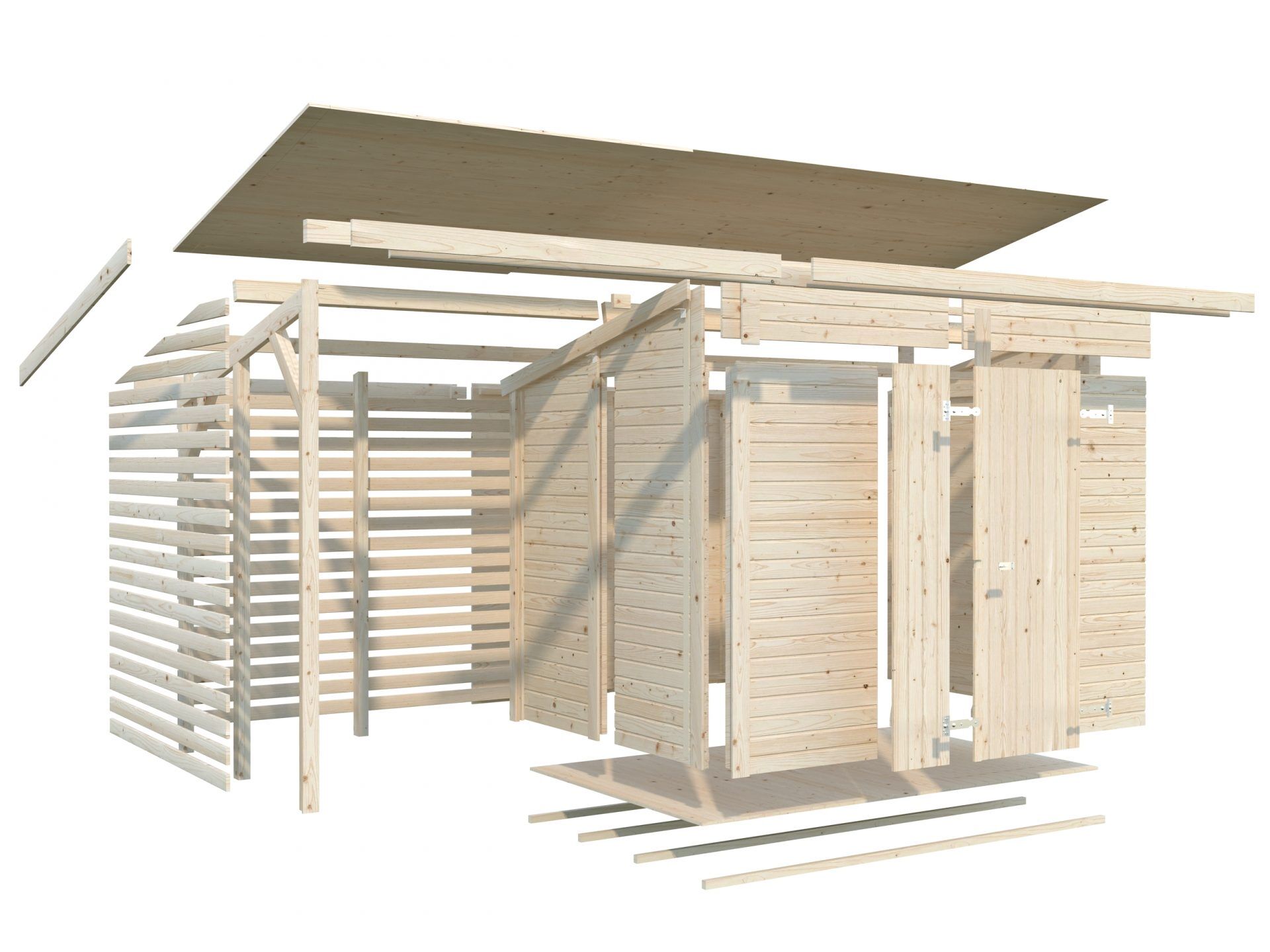 Palmako Gerätehaus Leif 4,5+2,9 m²