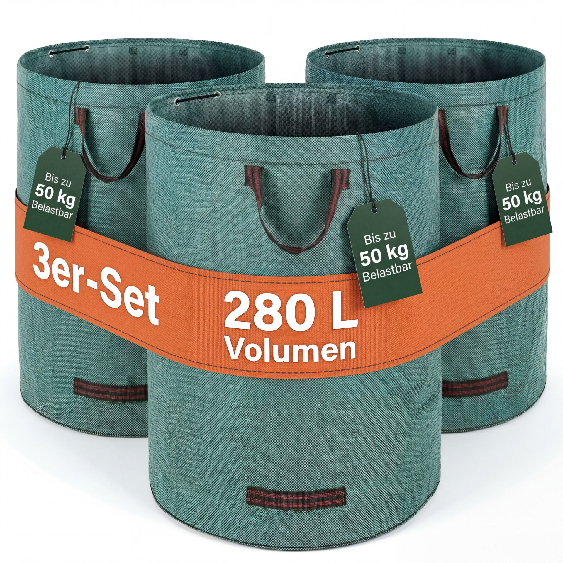 Gartentasche 3er-Set 280L max 50kg