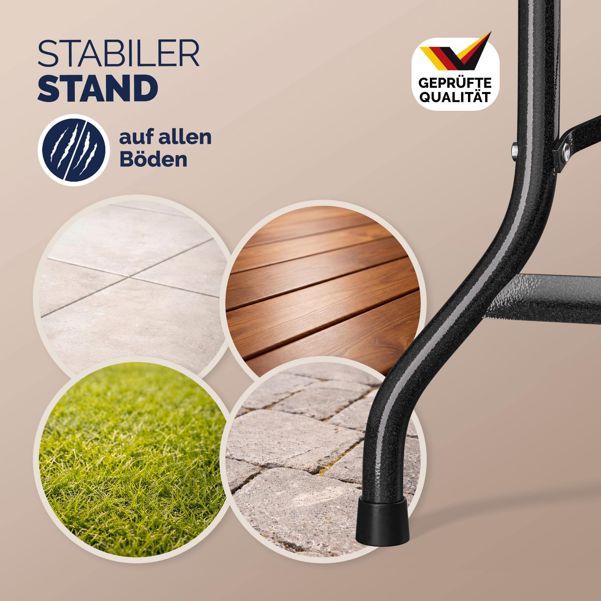 Bierzeltgarnitur 3-tlg Kunststoff Anthrazit 180cm