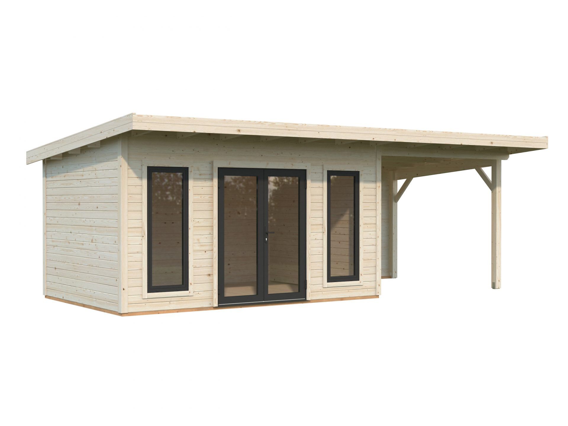 Palmako Pultdach Gartenhaus Aurelia 12,7+7,9 m²