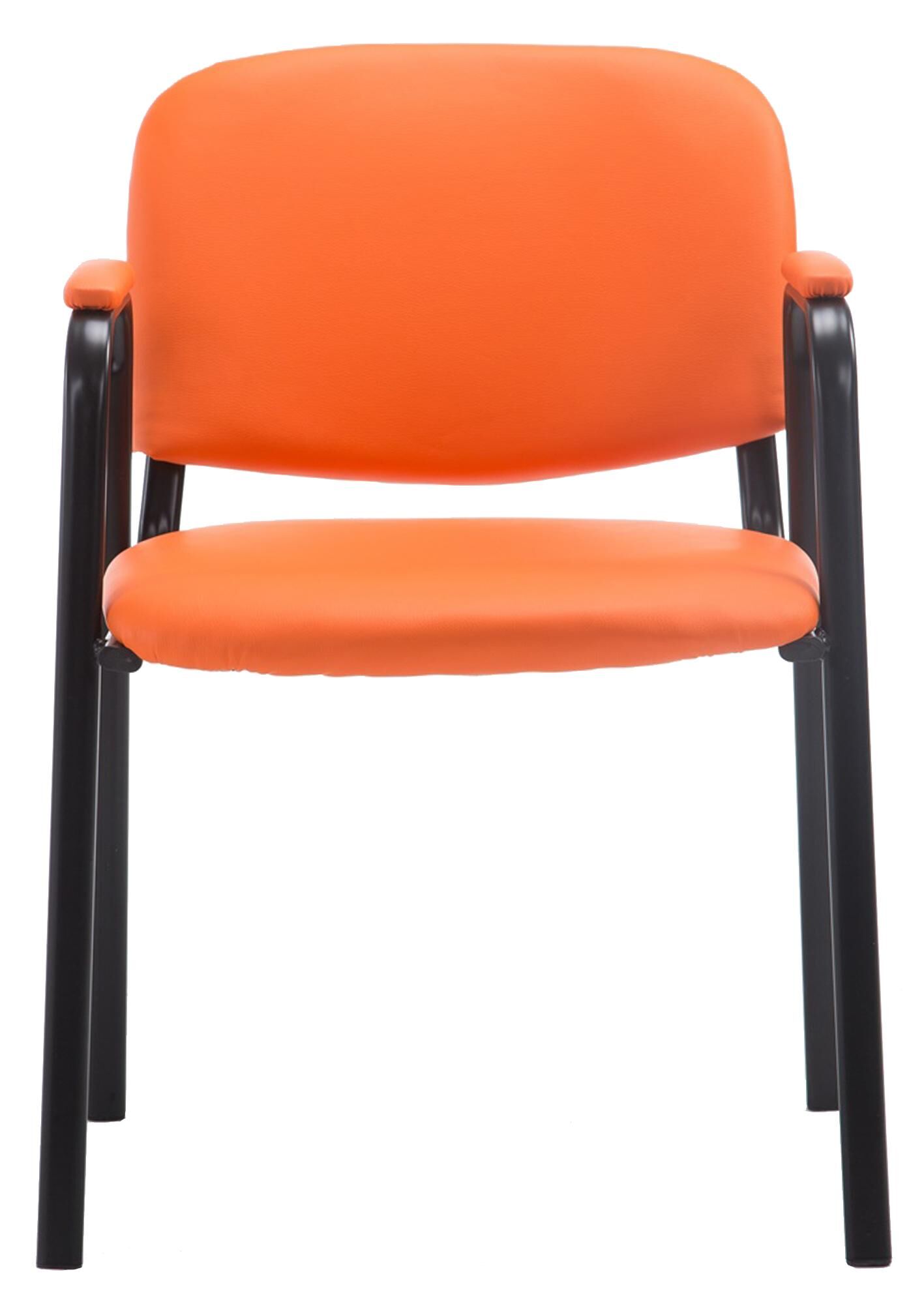 Besucherstuhl Ken PRO Kunstleder, orange