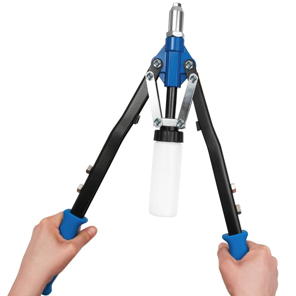 Nietzange mit 5 Mundstücken