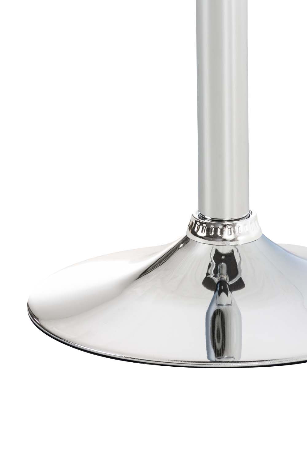 2er Set Barhocker Hoover Stoff chrom, dunkelgrau