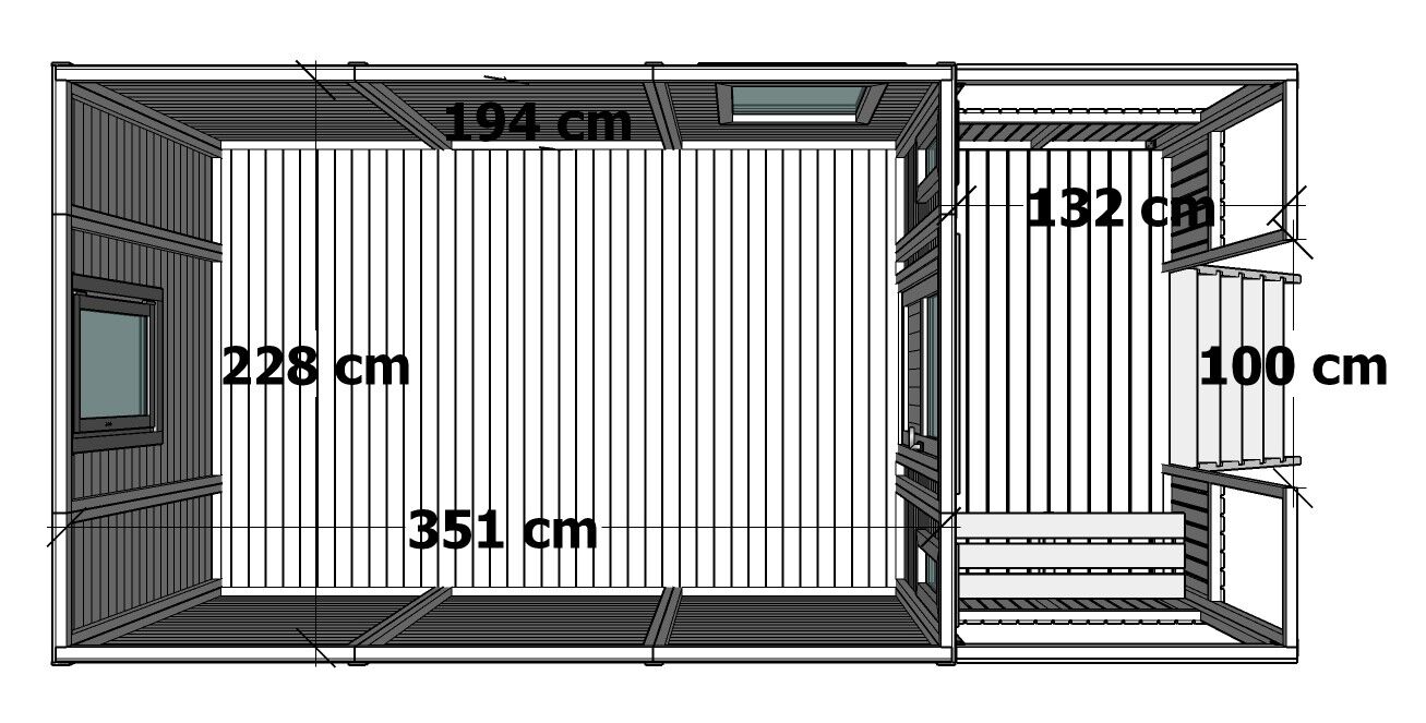 Pipowagen Tinyhaus 5m mit Veranda