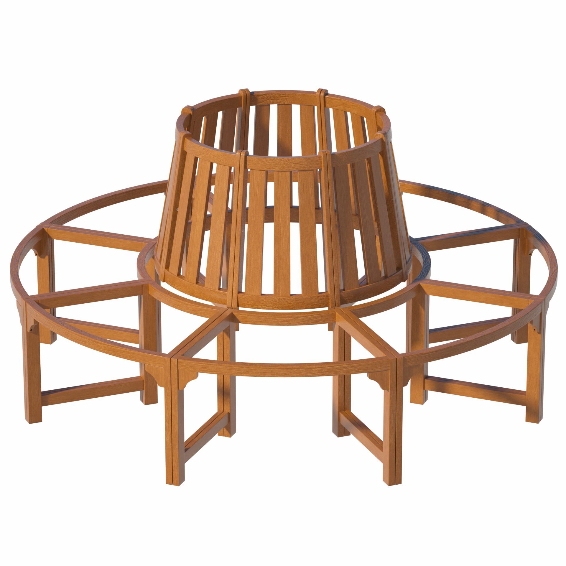 Baumbank Ø160cm Eukalyptusholz FSC® zertifiziert