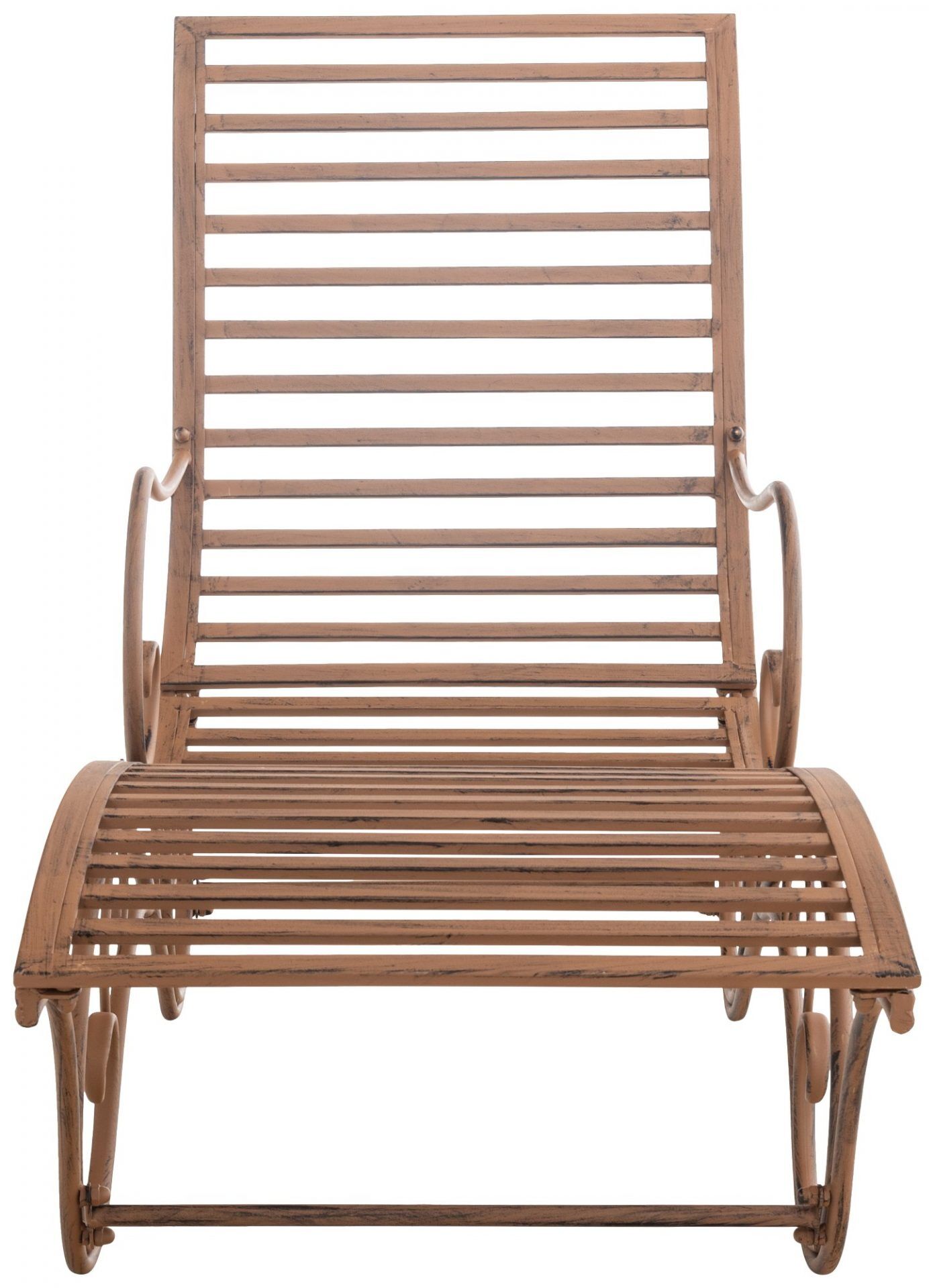 Gartenliege Amiens, antik braun