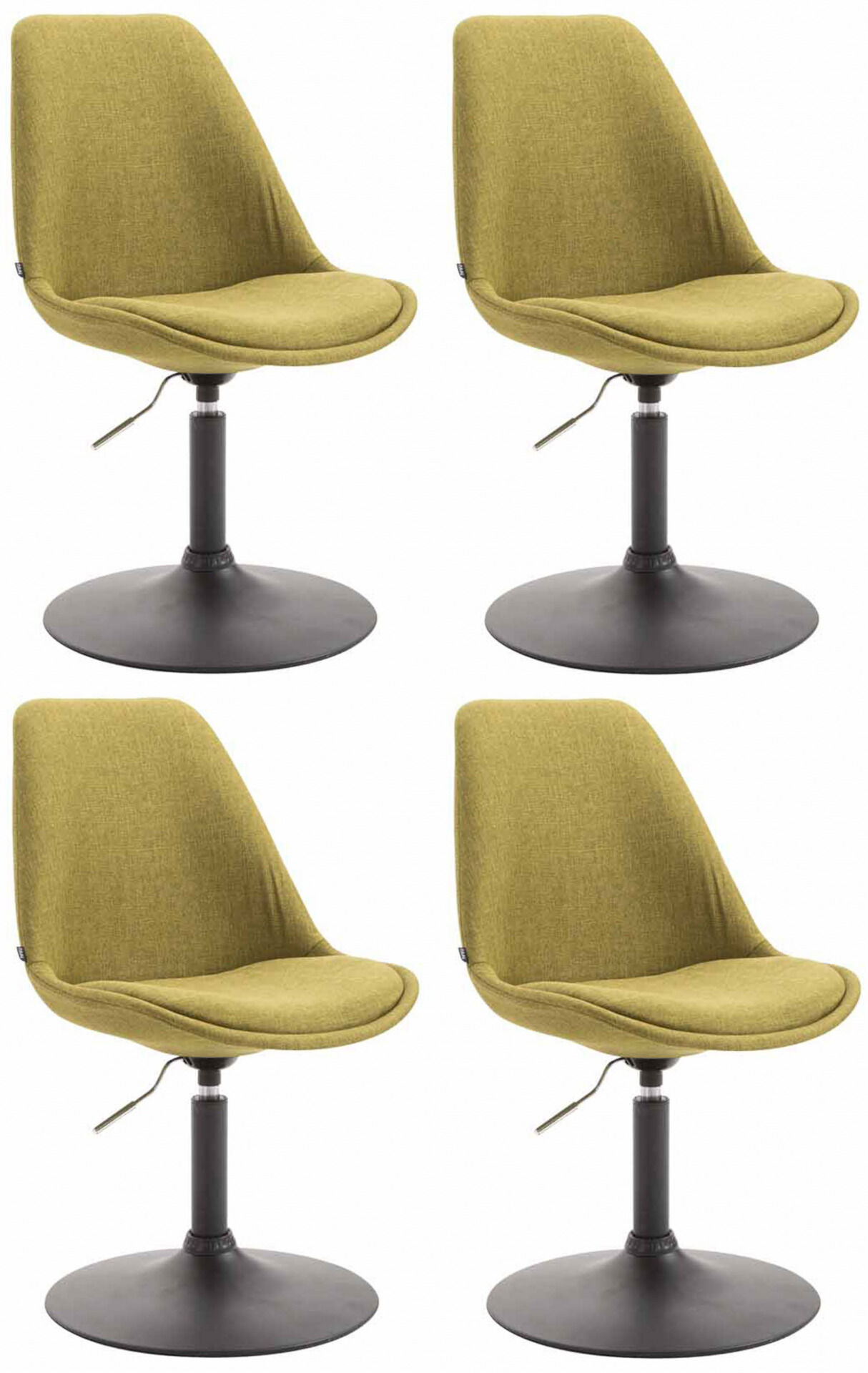 4er Set Stühle Maverick B Stoff, grün