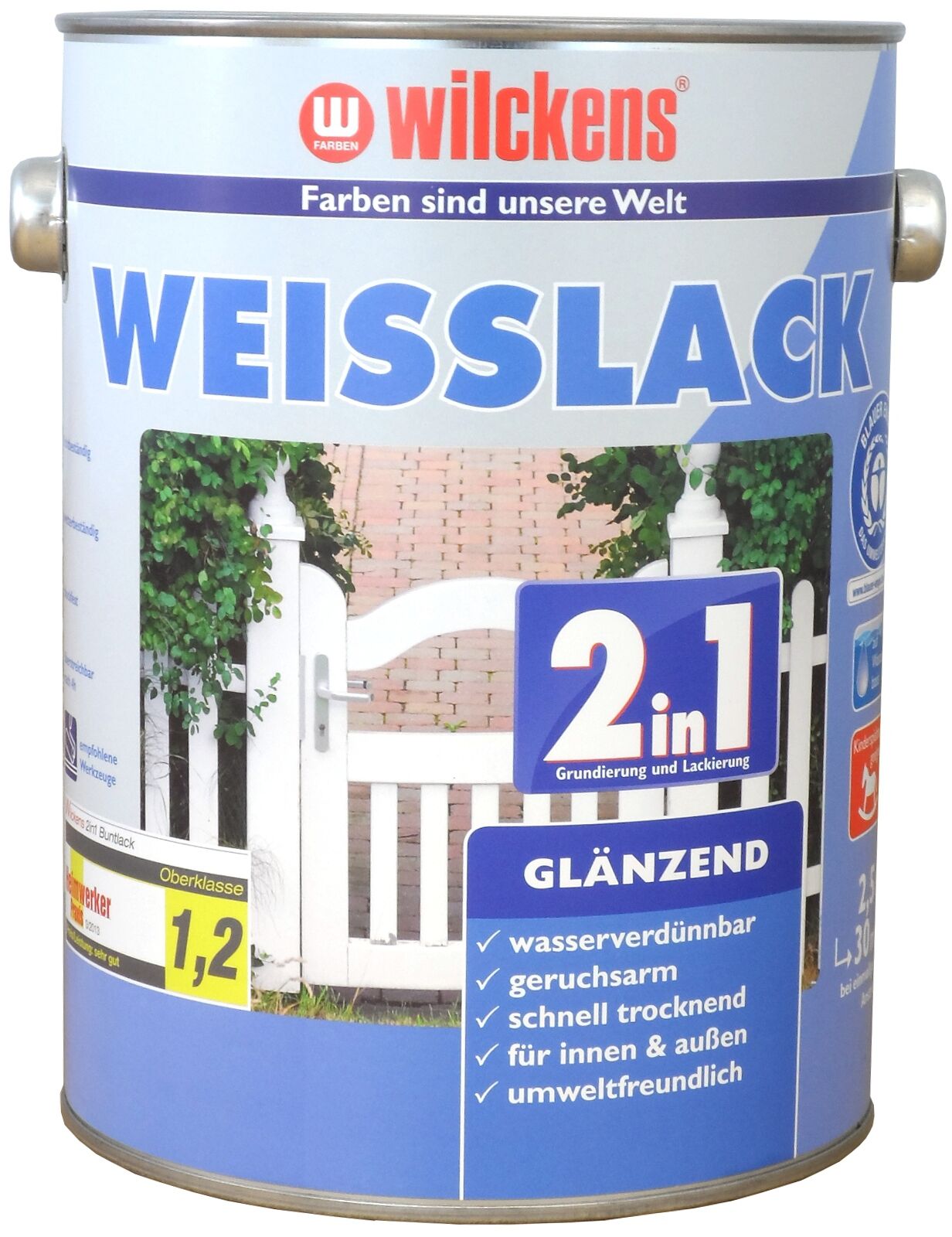Wilckens Weisslack 2in1 glänzend 2.5l